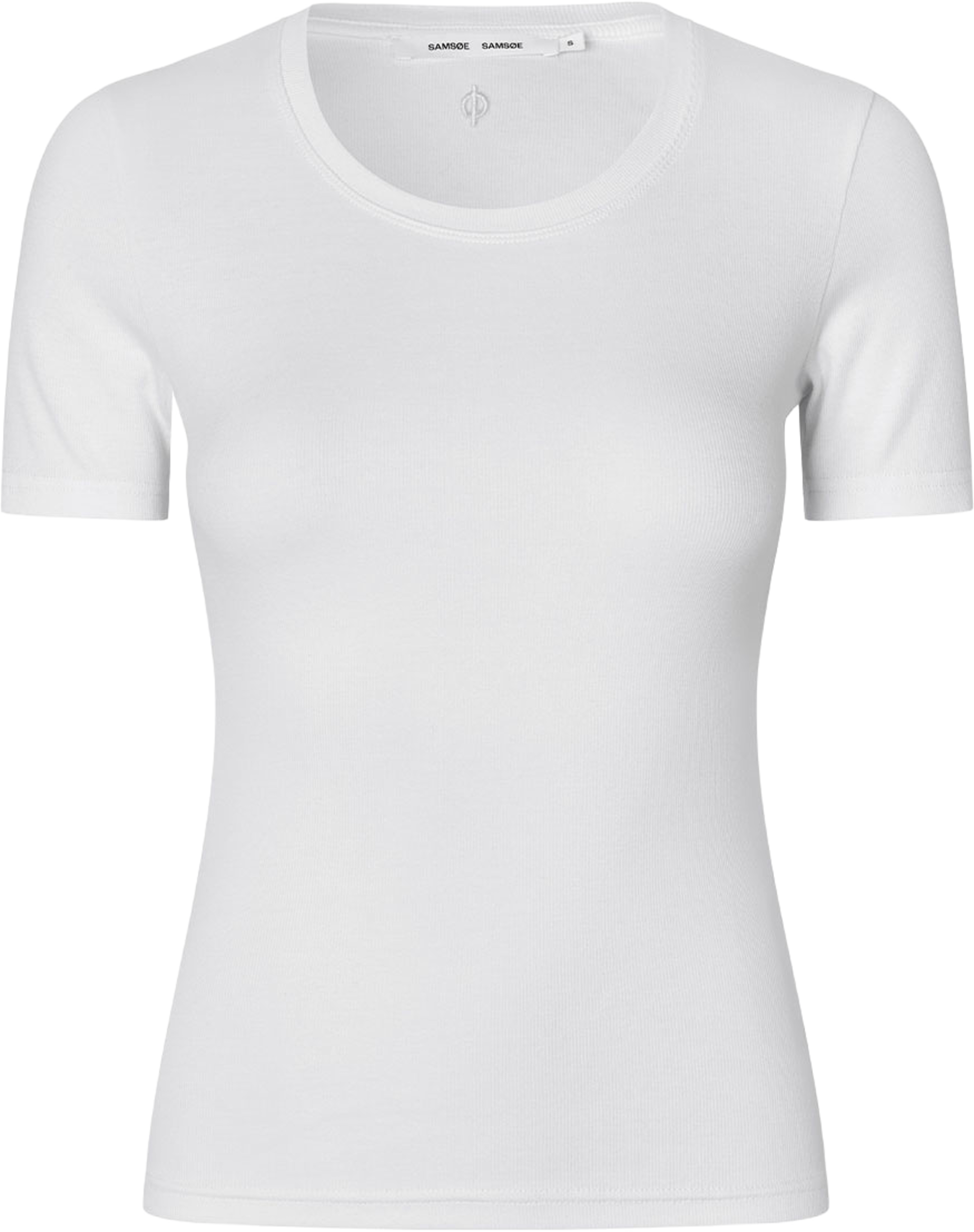 Saalexis t-shirt 7542, från SAMSOE SAMSOE, i färgen White. Klicka för att öppna bilden i stort format