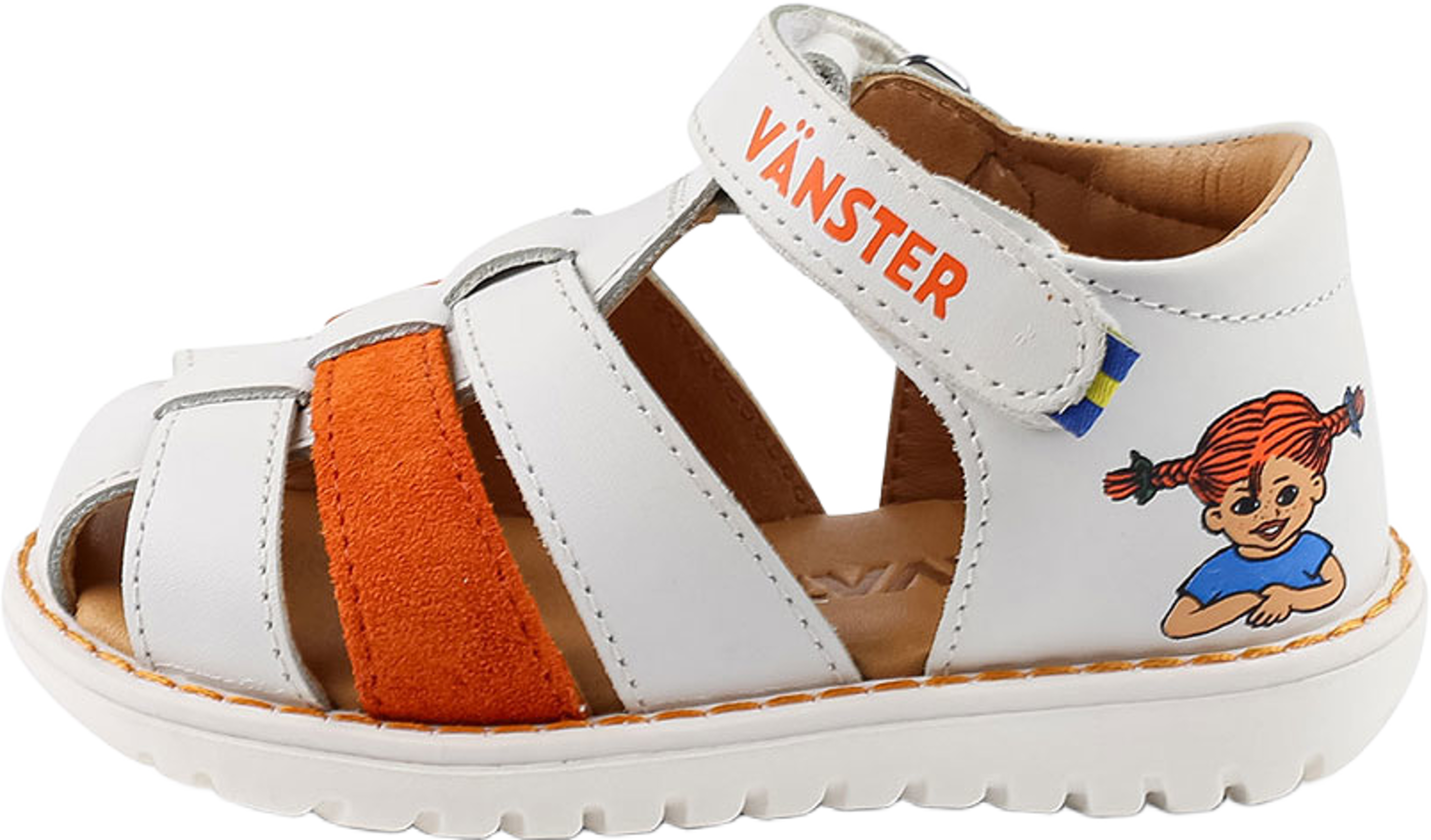 Sandal Hällevik Pippi, från Kavat, i färgen White. Klicka för att öppna bilden i stort format