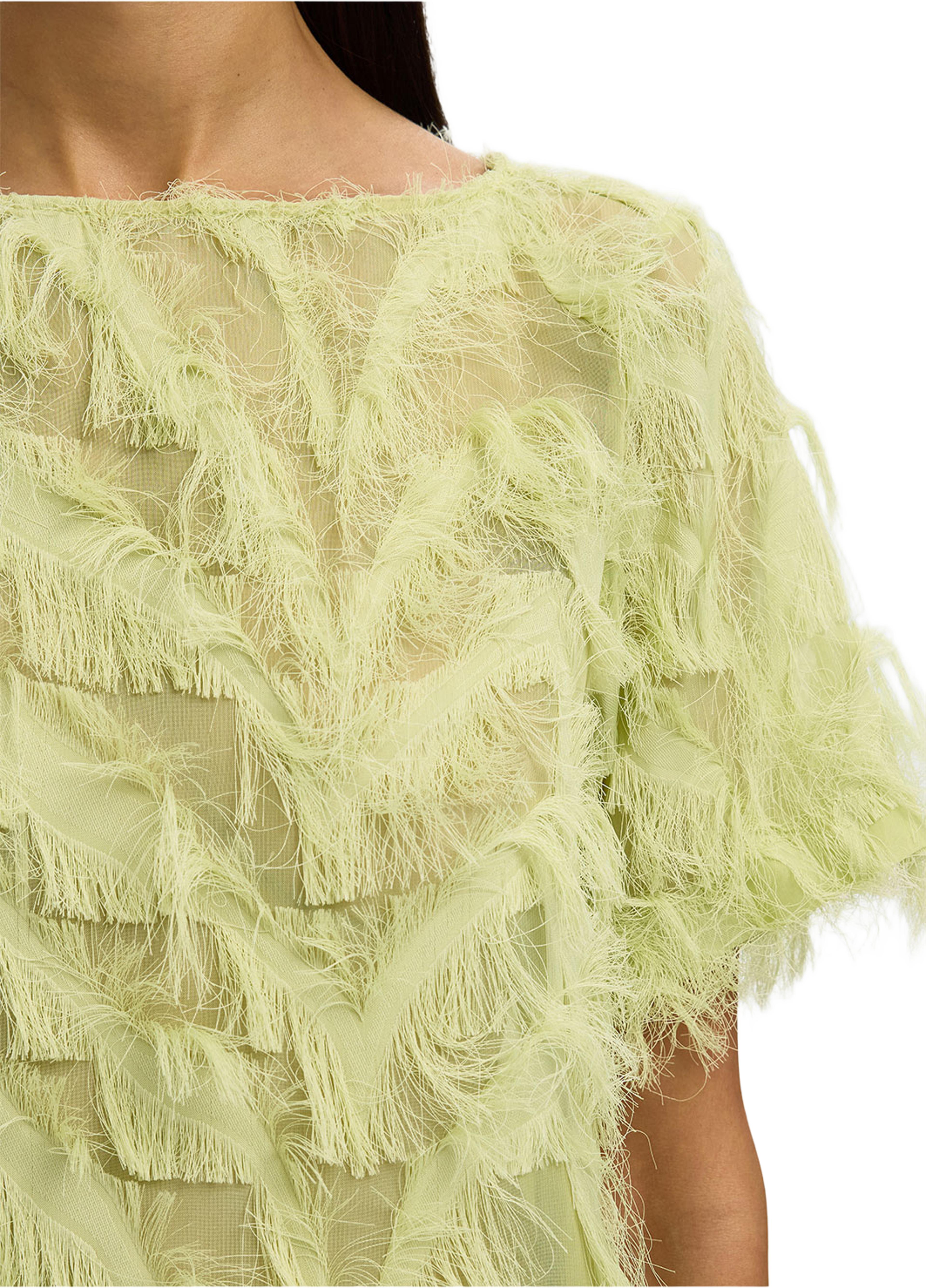 Myline Boat Neck Top, från Selected Femme, i färgen Lint. Klicka för att öppna bilden i stort format