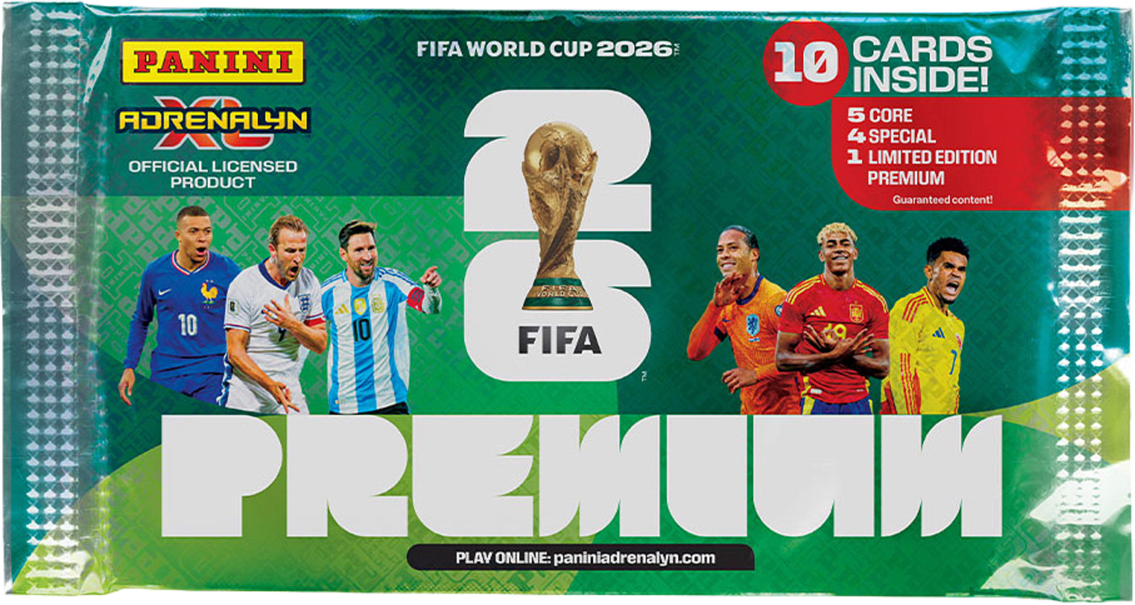 Panini World Cup 2026 Premium Booster, från Panini. Klicka för att öppna bilden i stort format