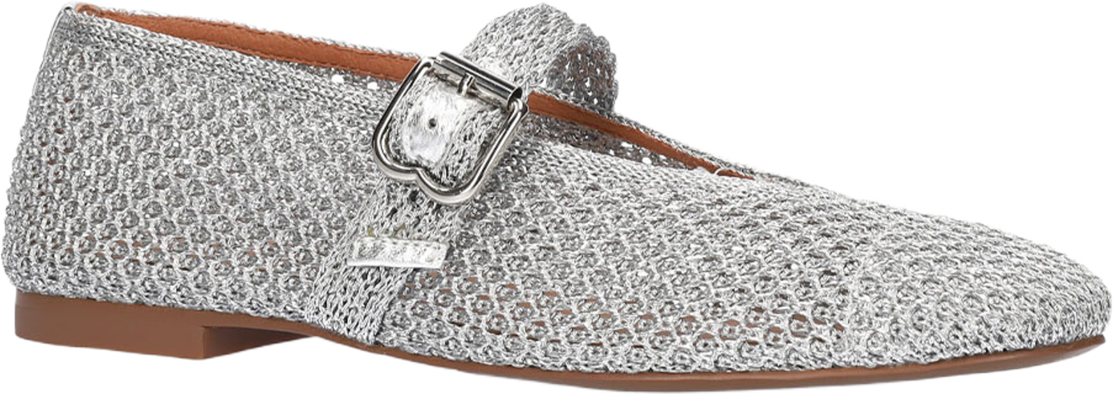 Elani Flat, från Bibi Lou, i färgen Plata. Klicka för att öppna bilden i stort format