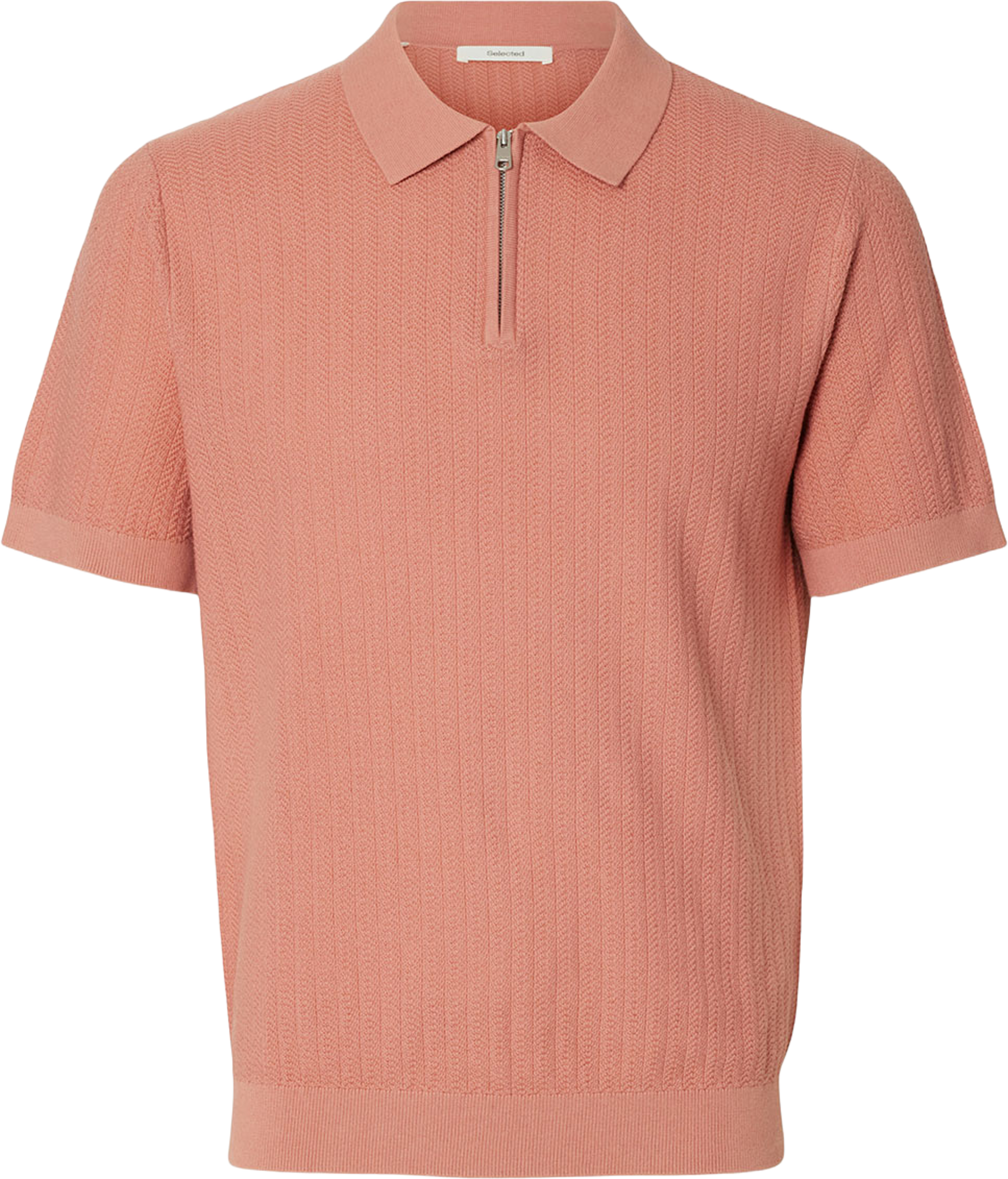 Half Zip Sweather, från Selected Homme, i färgen Rose Dawn. Klicka för att öppna bilden i stort format