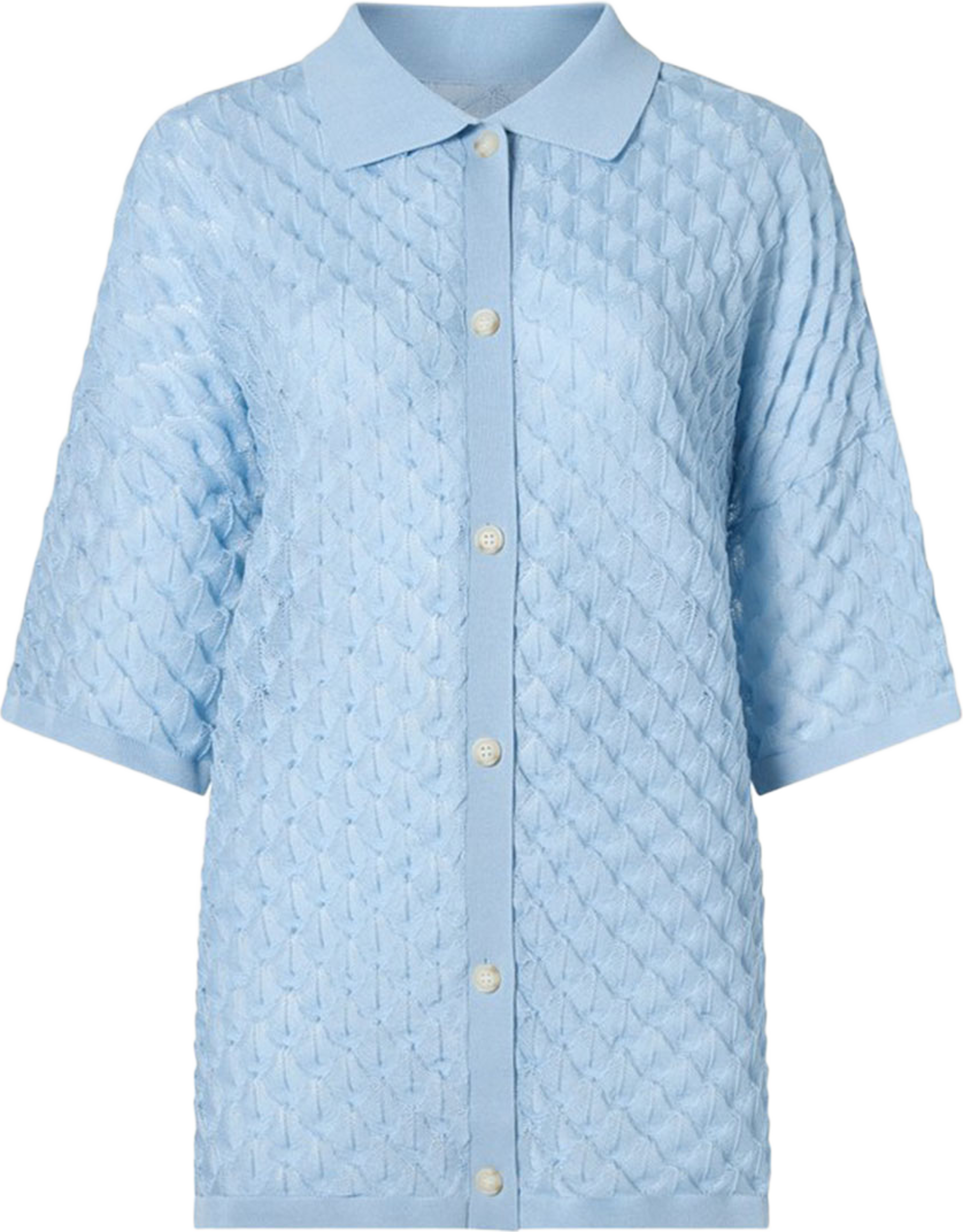 Moa Shirt, från Malina, i färgen Sky1. Klicka för att öppna bilden i stort format