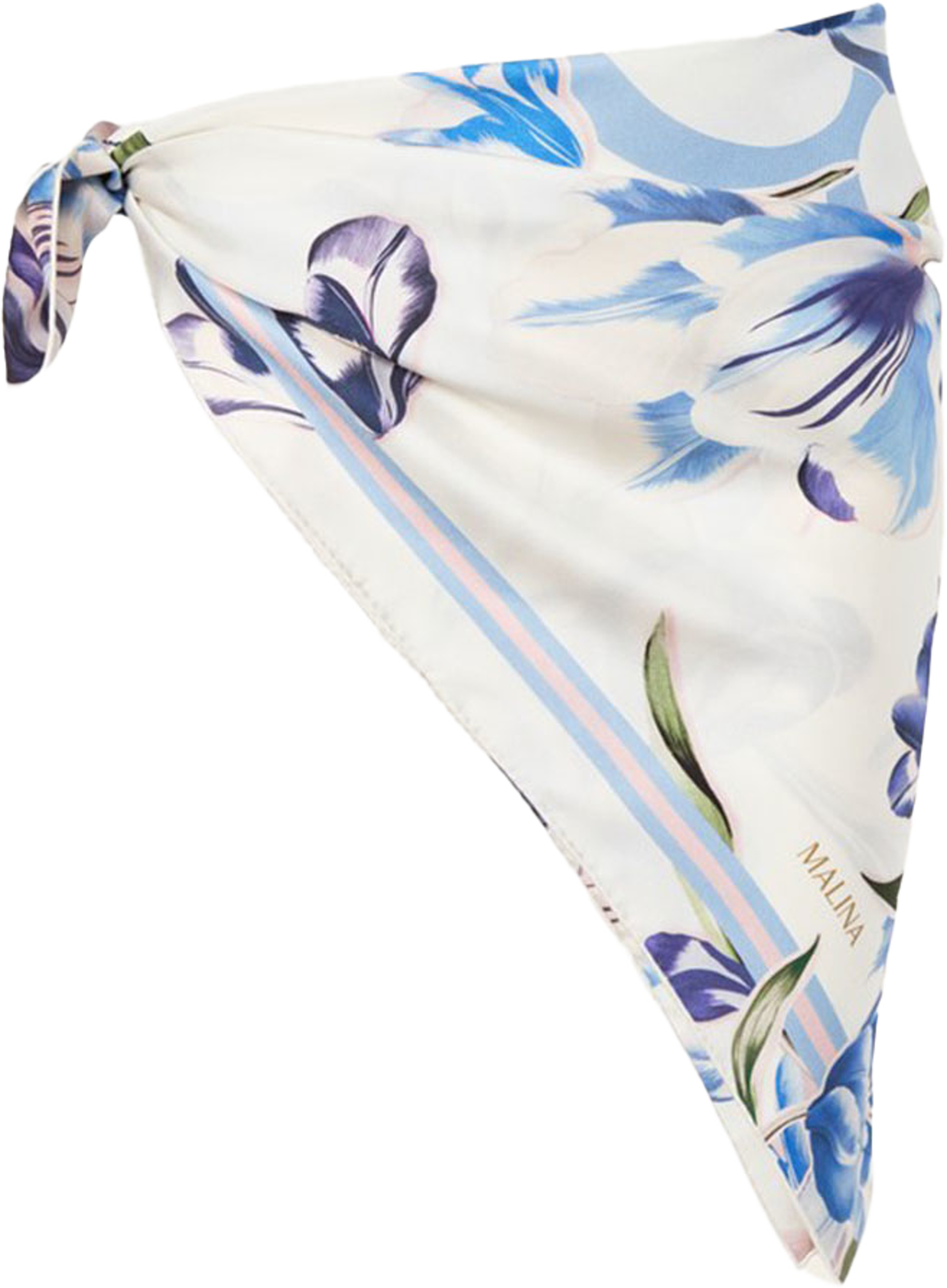 Silk Twill Scarf 80x80, från Malina, i färgen Tulip Blue1. Klicka för att öppna bilden i stort format