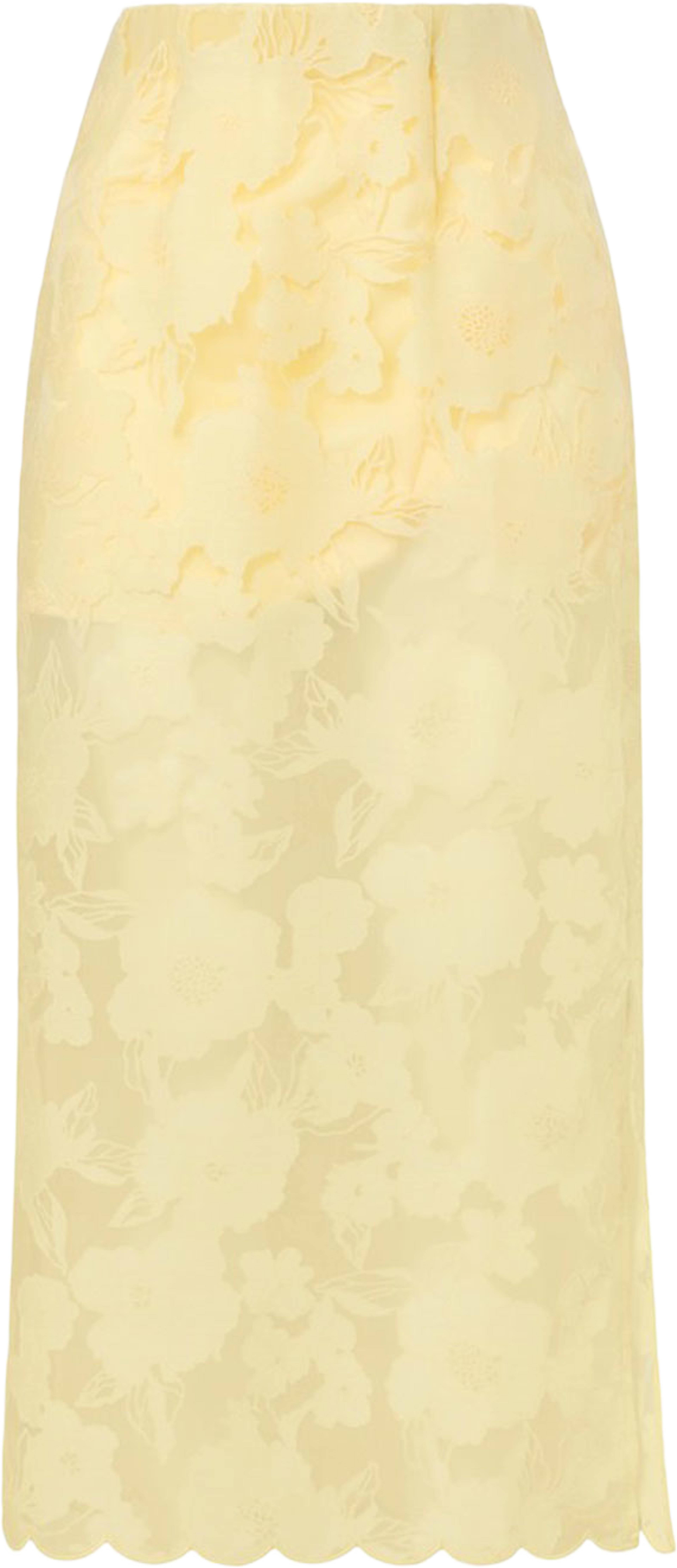 Anabelle Lace Midi Skirt, från Malina, i färgen Light Lemon3. Klicka för att öppna bilden i stort format