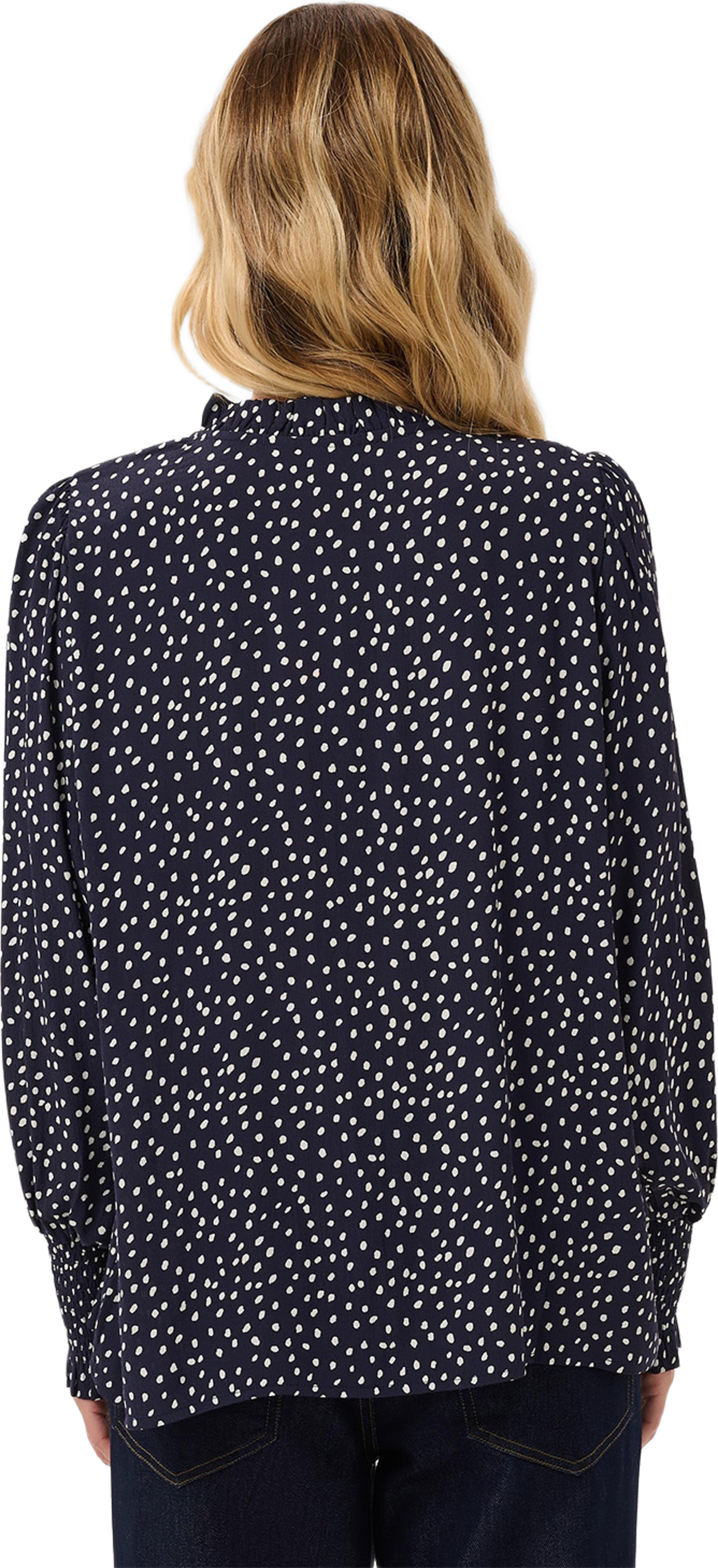 MalikaSZ Blouse, från Saint Tropez, i färgen Nightsky Ice Drea Dot. Klicka för att öppna bilden i stort format