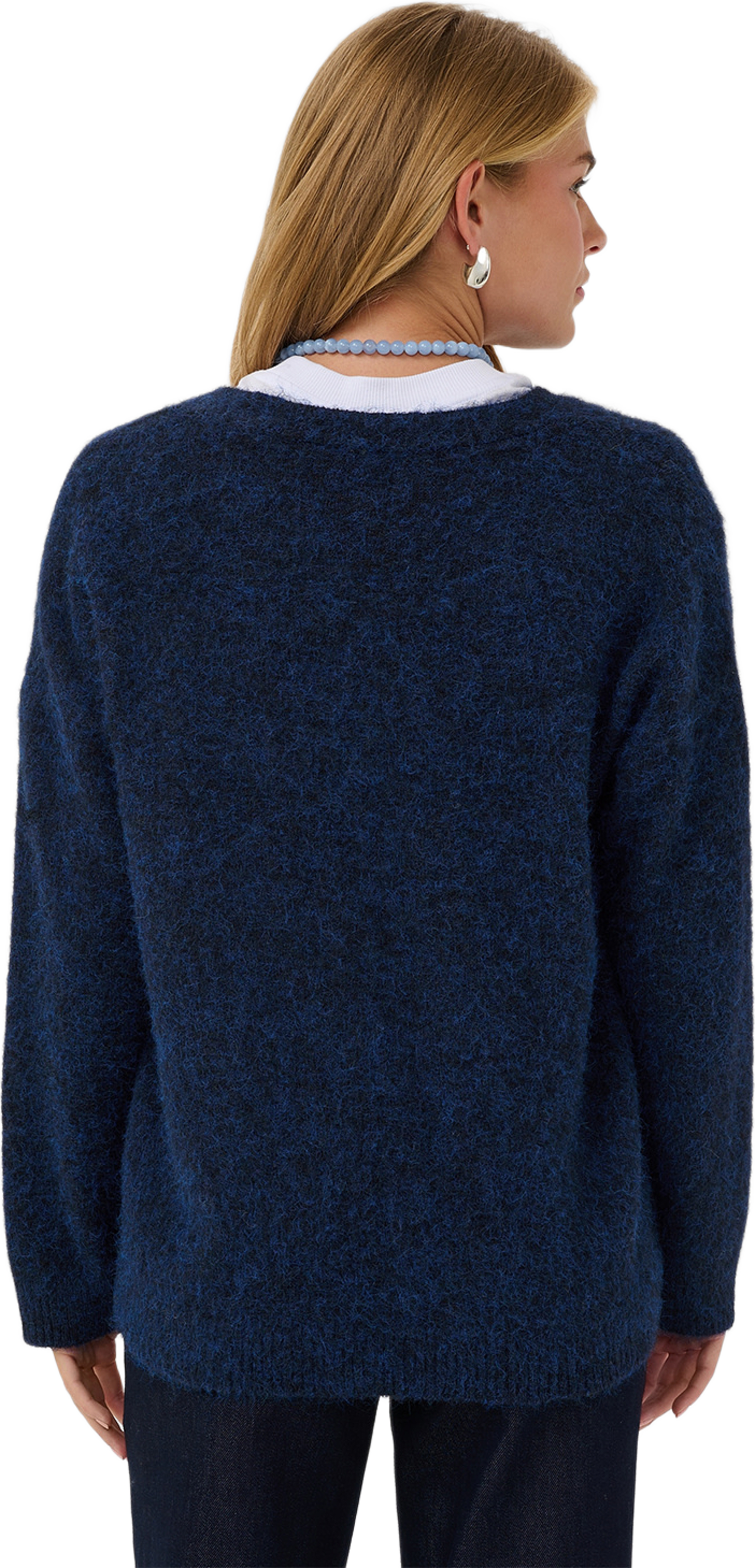 TabanaSZ Long Cardigan, från Saint Tropez, i färgen Night Sky. Klicka för att öppna bilden i stort format