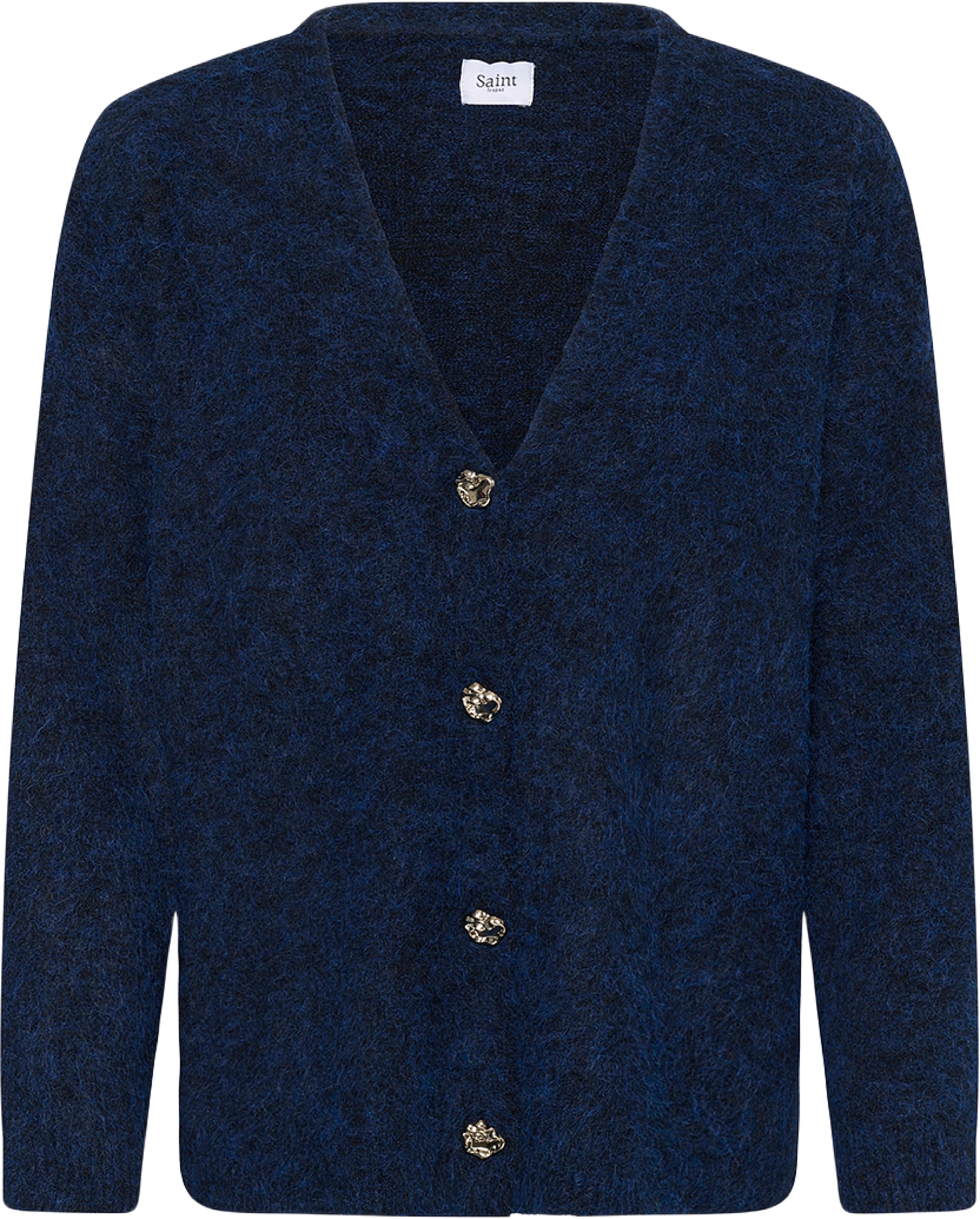 TabanaSZ Long Cardigan, från Saint Tropez, i färgen Night Sky. Klicka för att öppna bilden i stort format