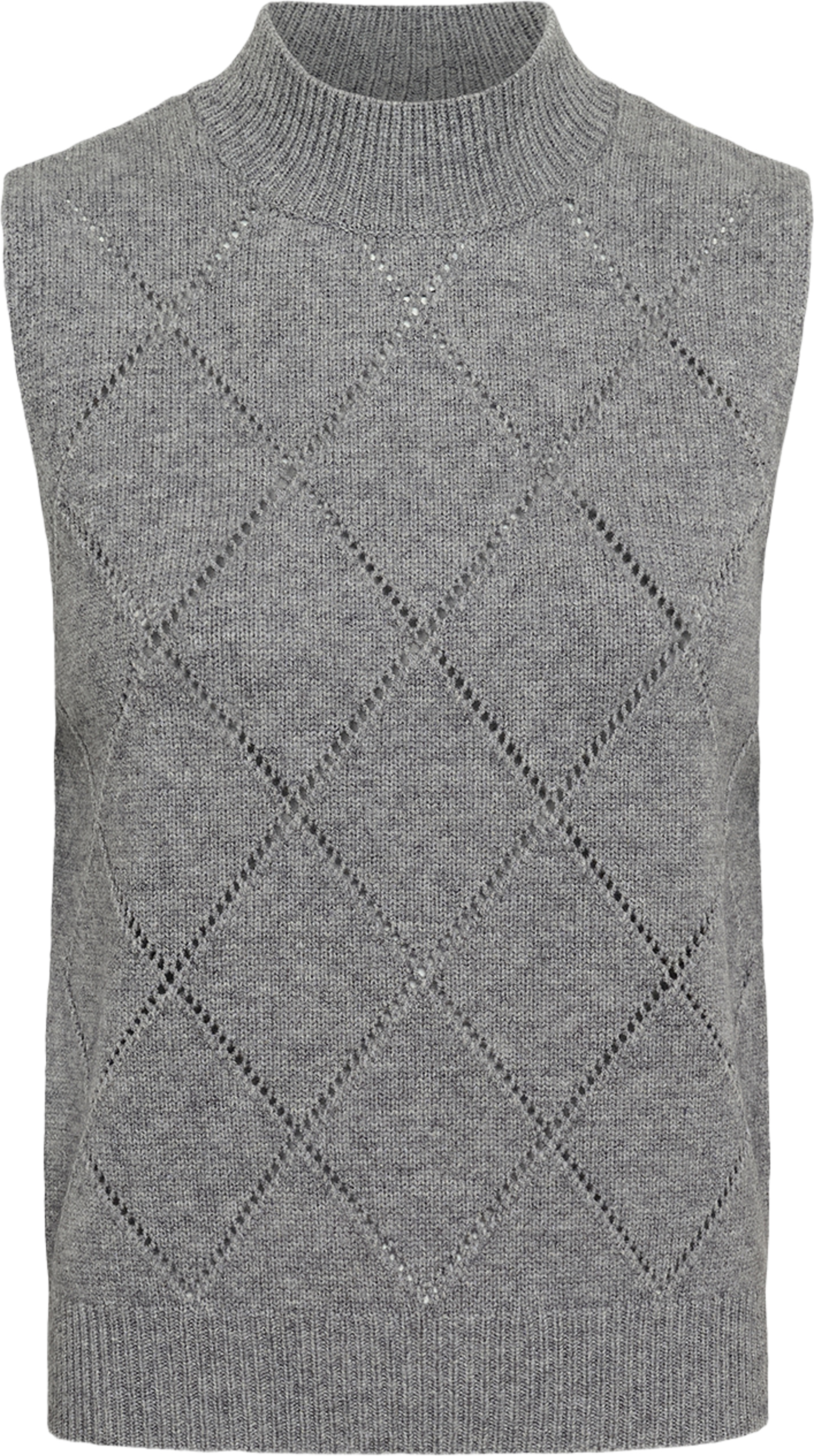 TheresaSZ Vest, från Saint Tropez, i färgen Mist Grey Melange. Klicka för att öppna bilden i stort format
