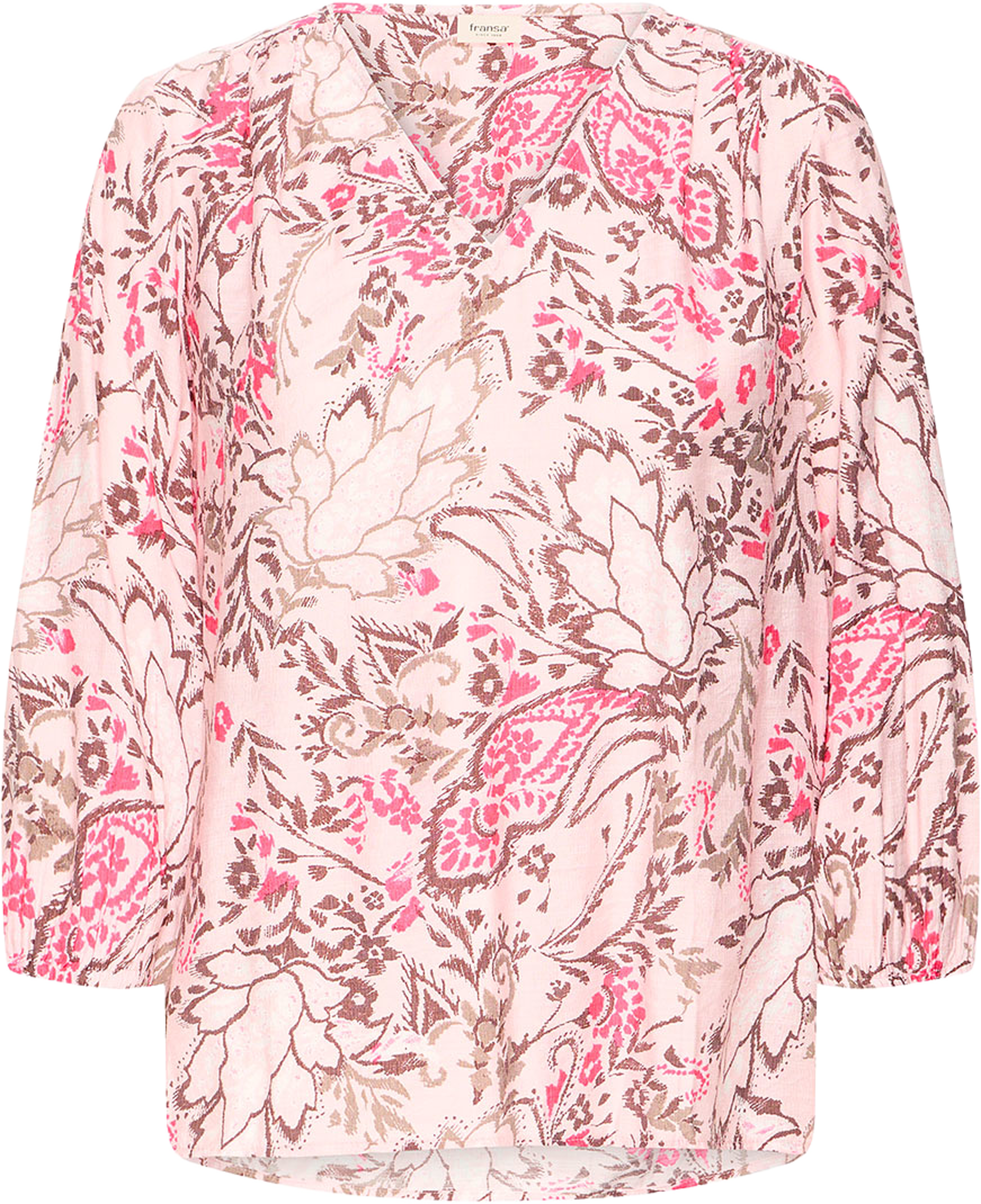 FRARIANA Blouse, från Fransa, i färgen Femi Bouquet Lotus. Klicka för att öppna bilden i stort format