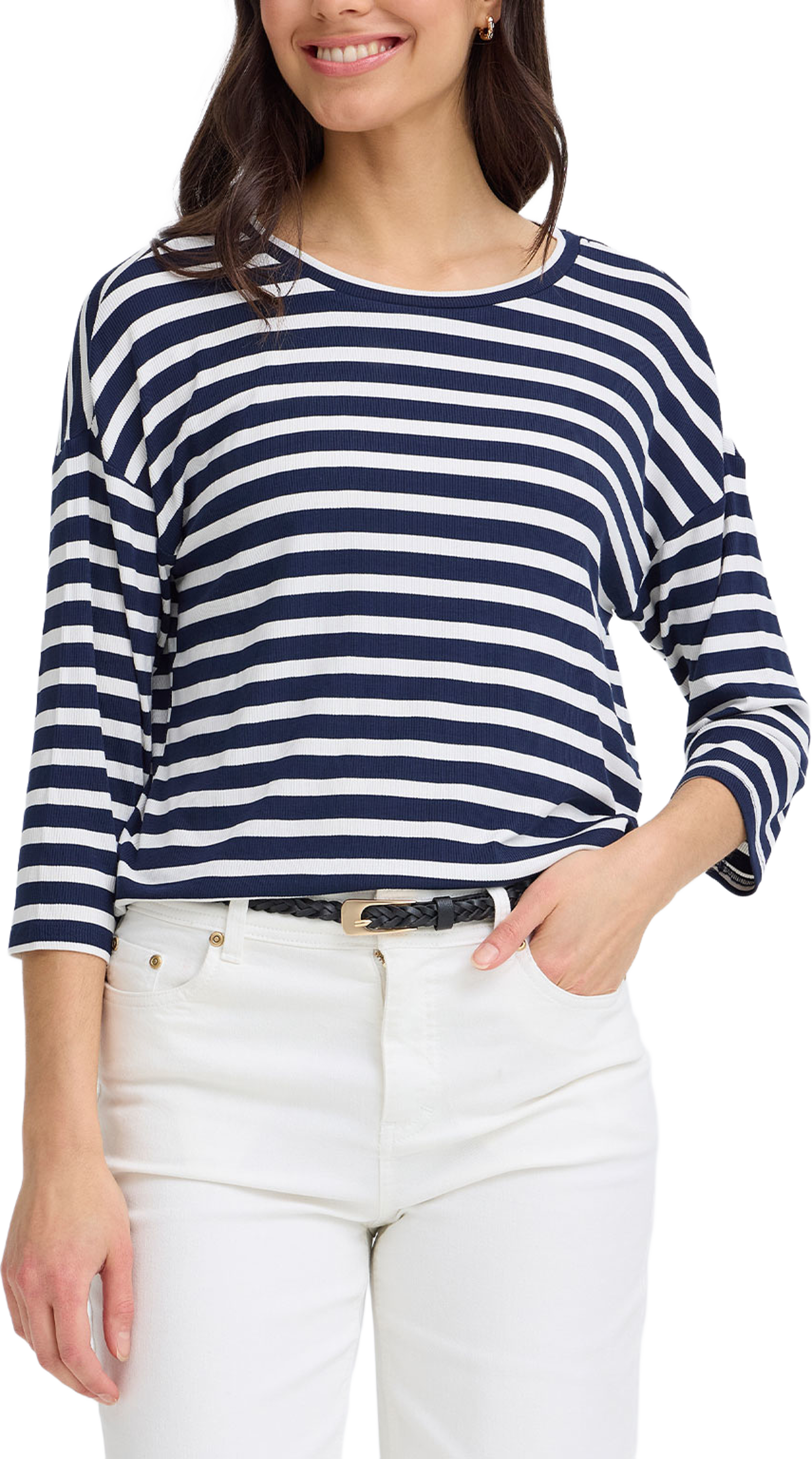 Frcano Tee 2, från Fransa, i färgen Navy B. Stripe. Klicka för att öppna bilden i stort format