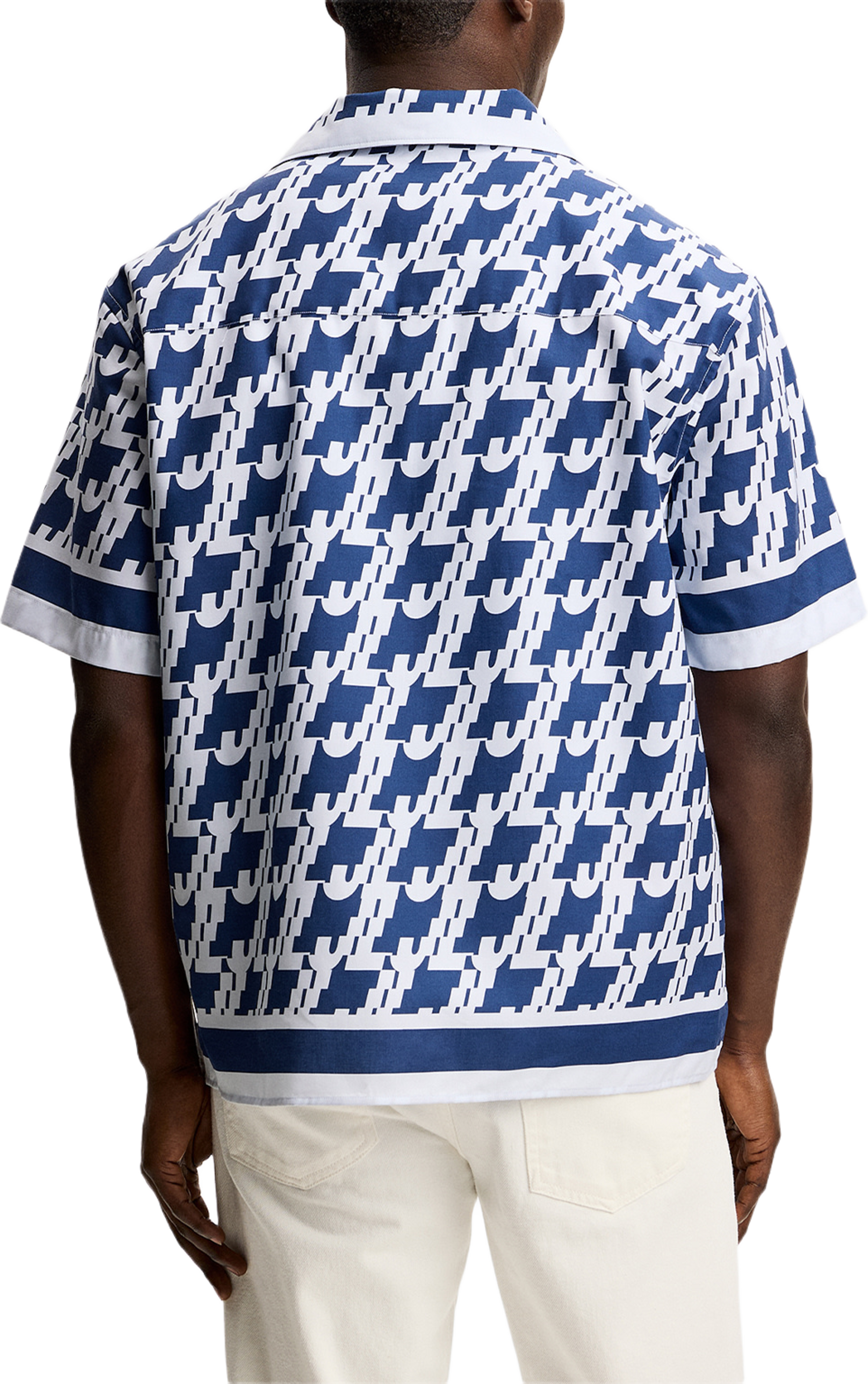 Ellis Border Resort Shirt, från J.Lindeberg, i färgen Estate Blue. Klicka för att öppna bilden i stort format
