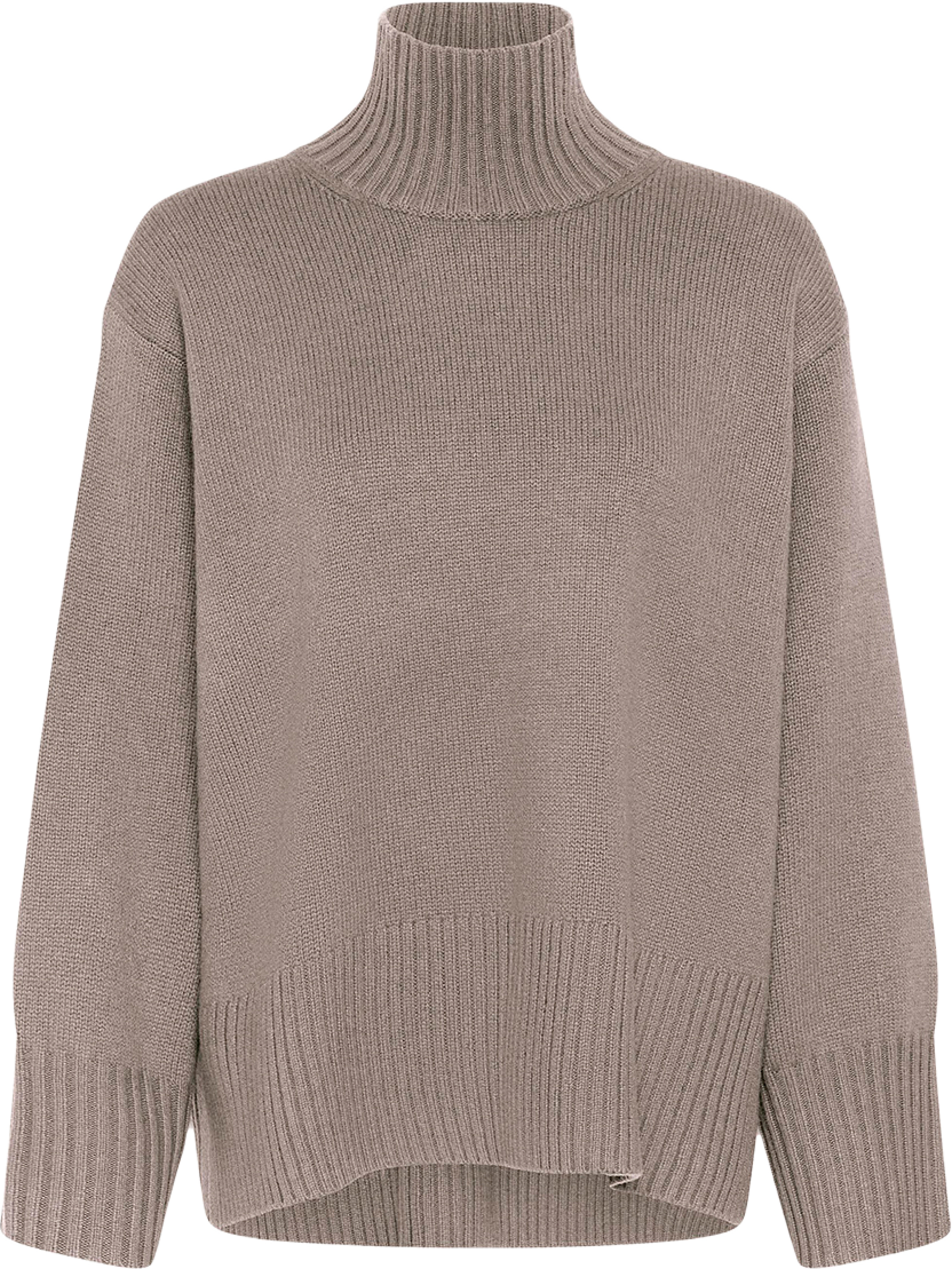 GeaIW Kaxy Highneck Pullover, från Inwear, i färgen Cinder Melange. Klicka för att öppna bilden i stort format