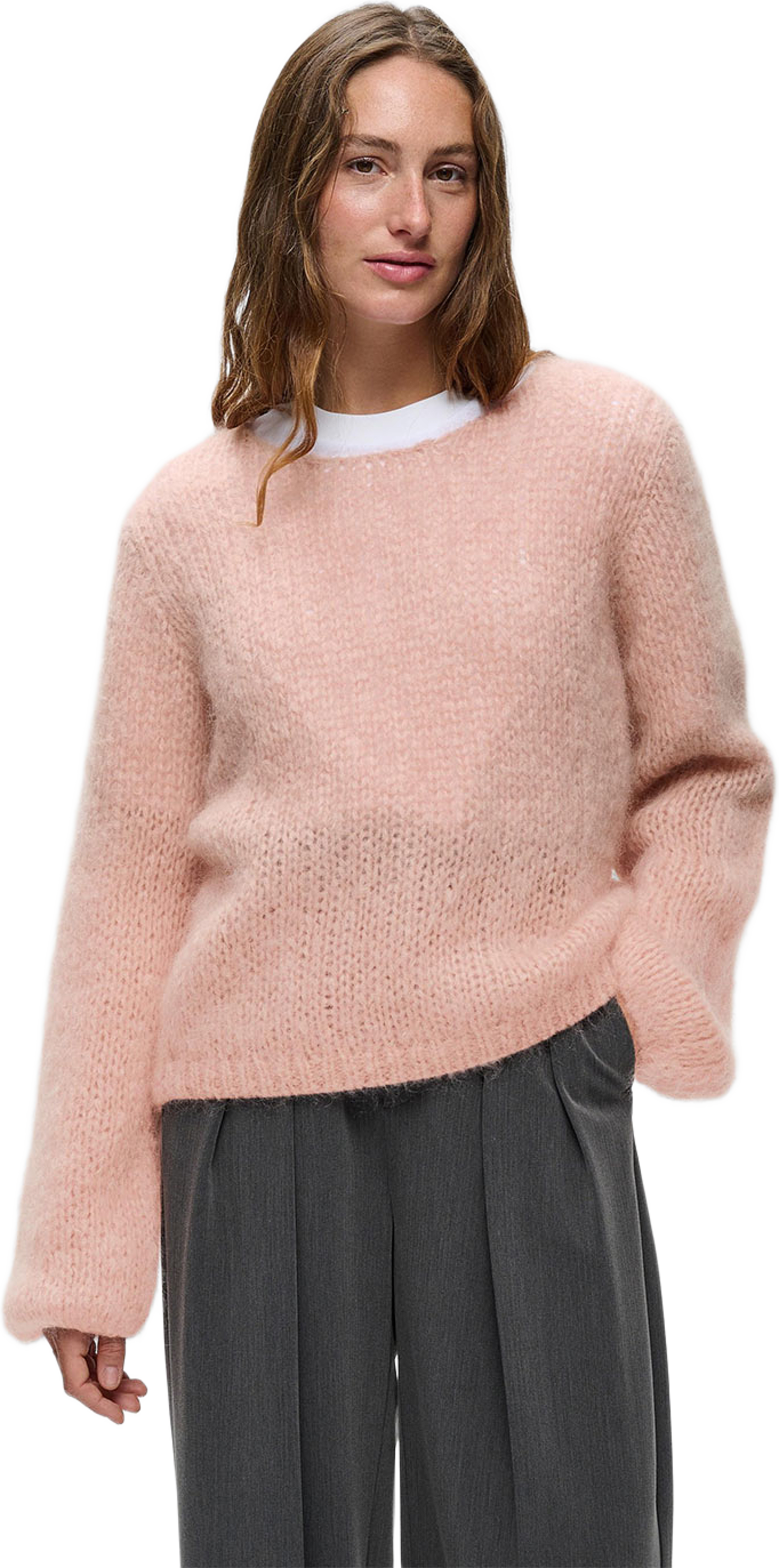 Jetra Pullover, från Inwear, i färgen Pale Mauve. Klicka för att öppna bilden i stort format