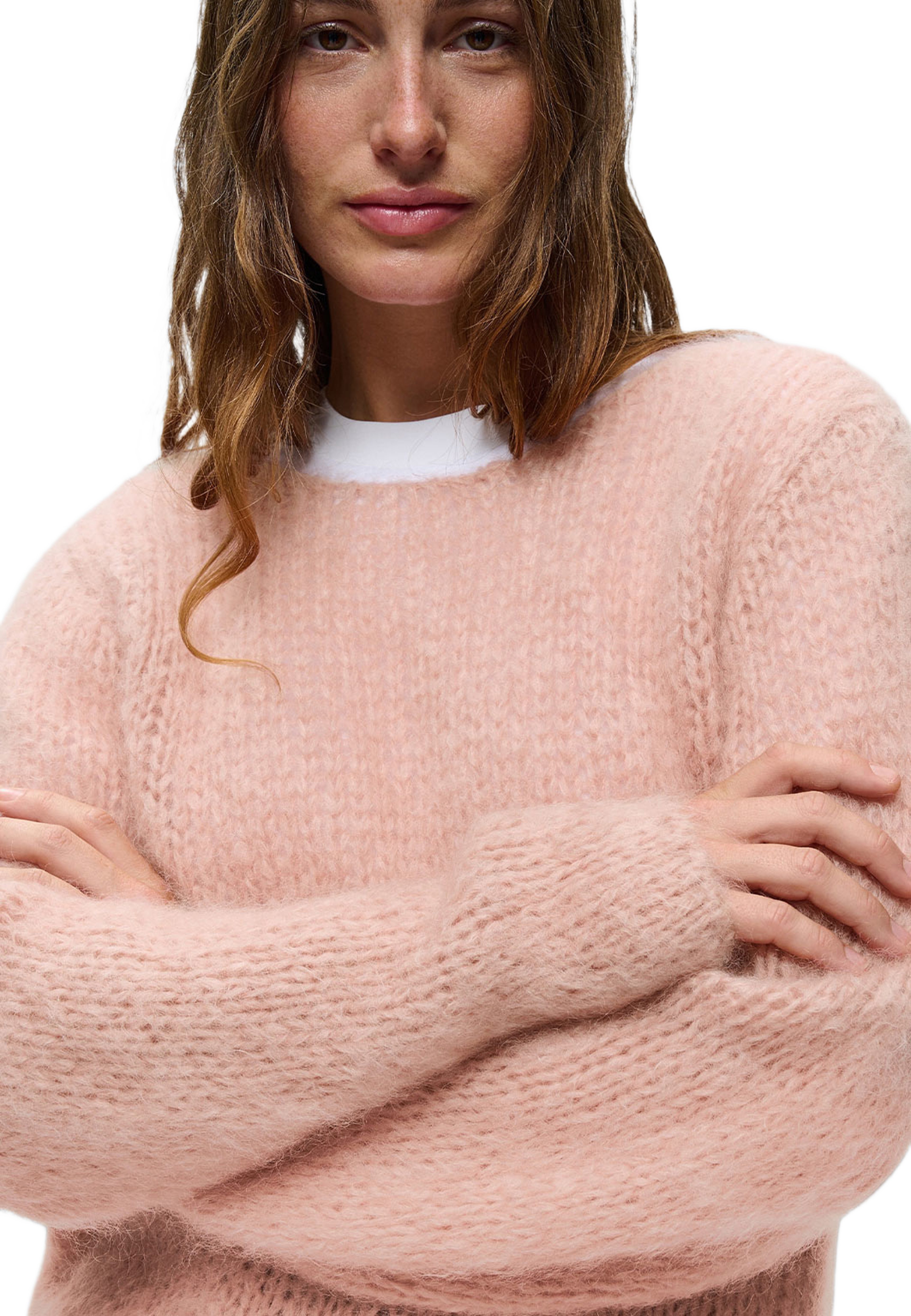 Jetra Pullover, från Inwear, i färgen Pale Mauve. Klicka för att öppna bilden i stort format