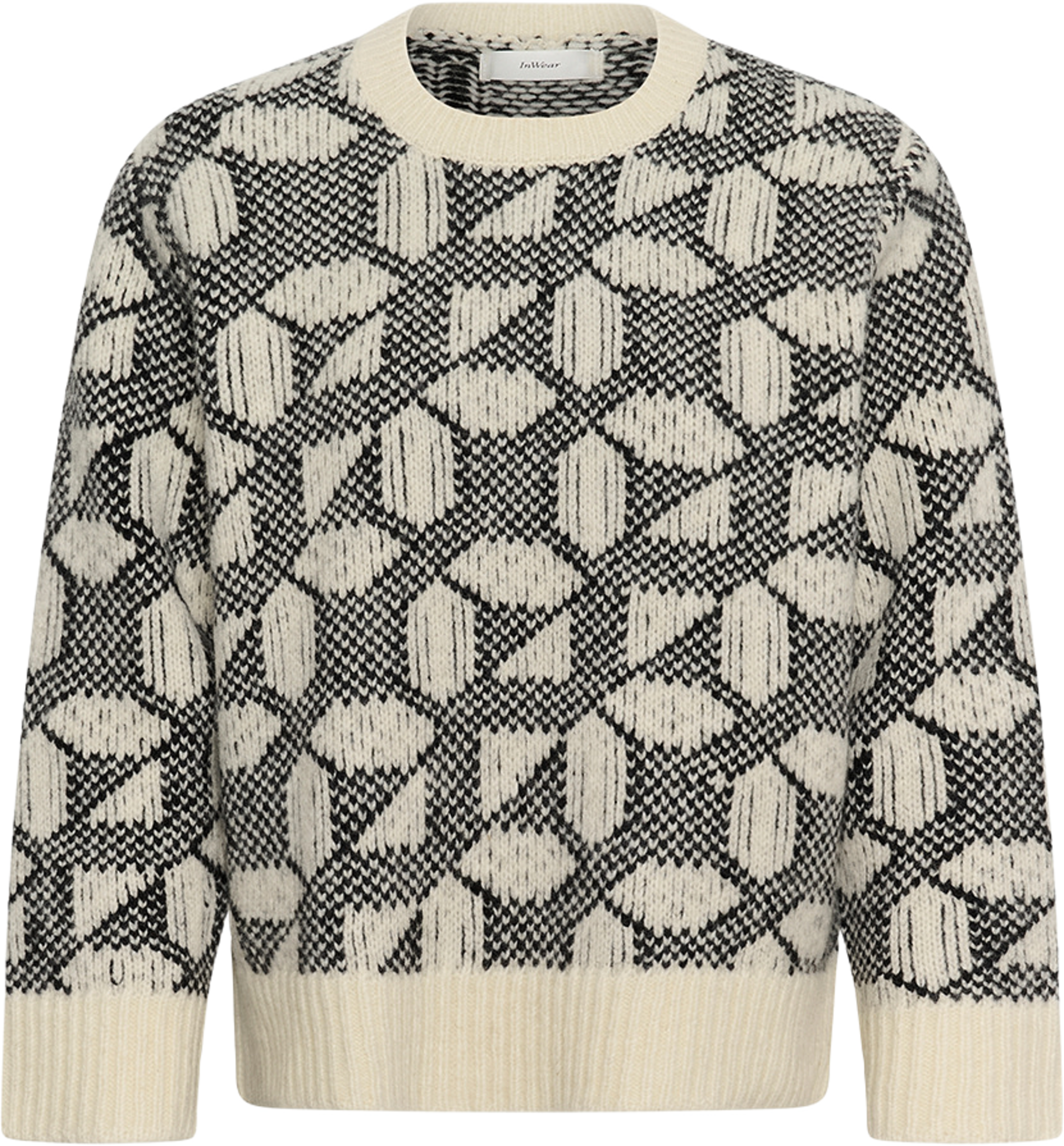 TULAIW PULLOVER, från Inwear, i färgen Grafic Tile Pattern. Klicka för att öppna bilden i stort format