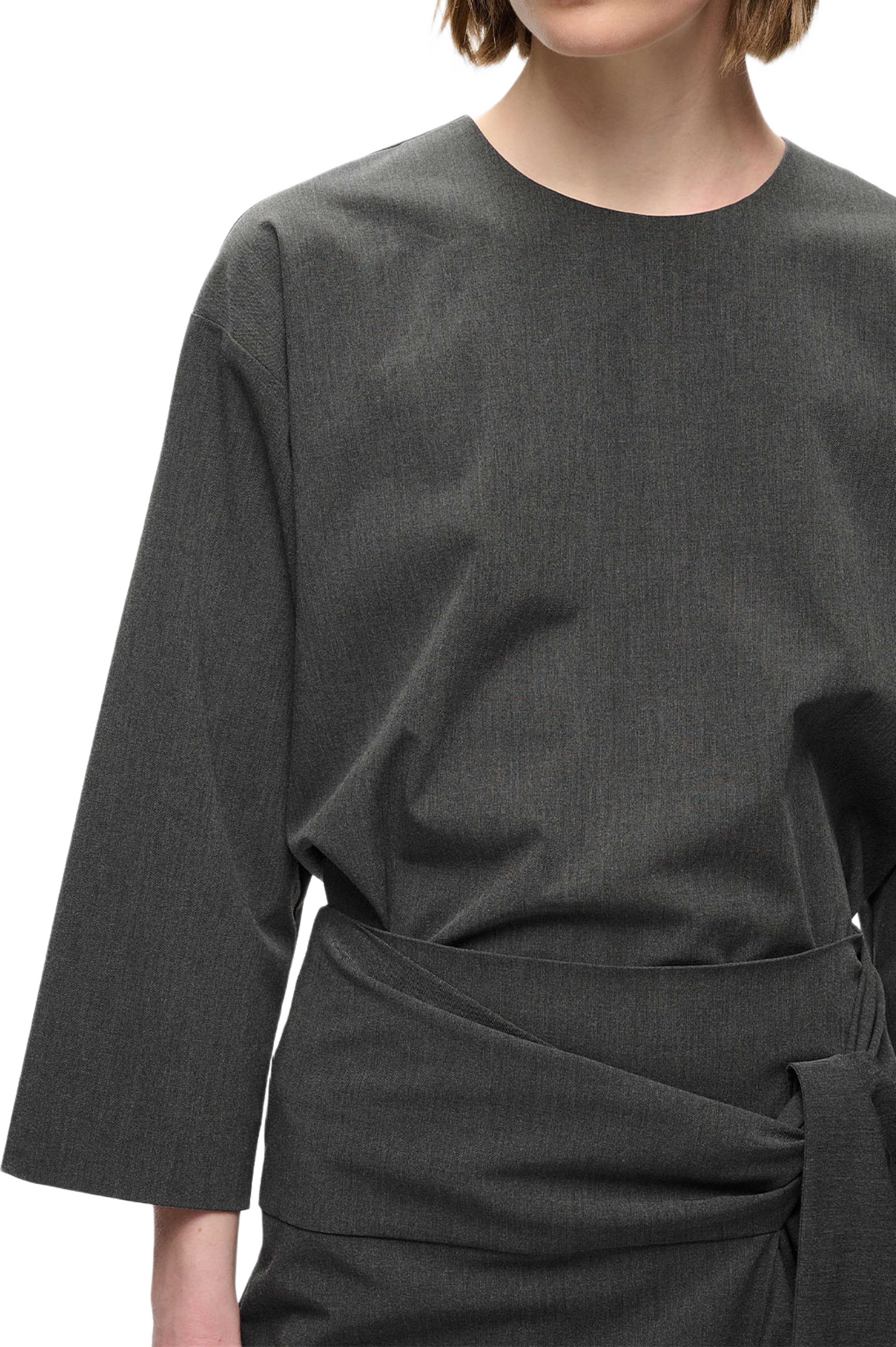 CleoIW Top, från Inwear, i färgen Dark Grey Melange. Klicka för att öppna bilden i stort format
