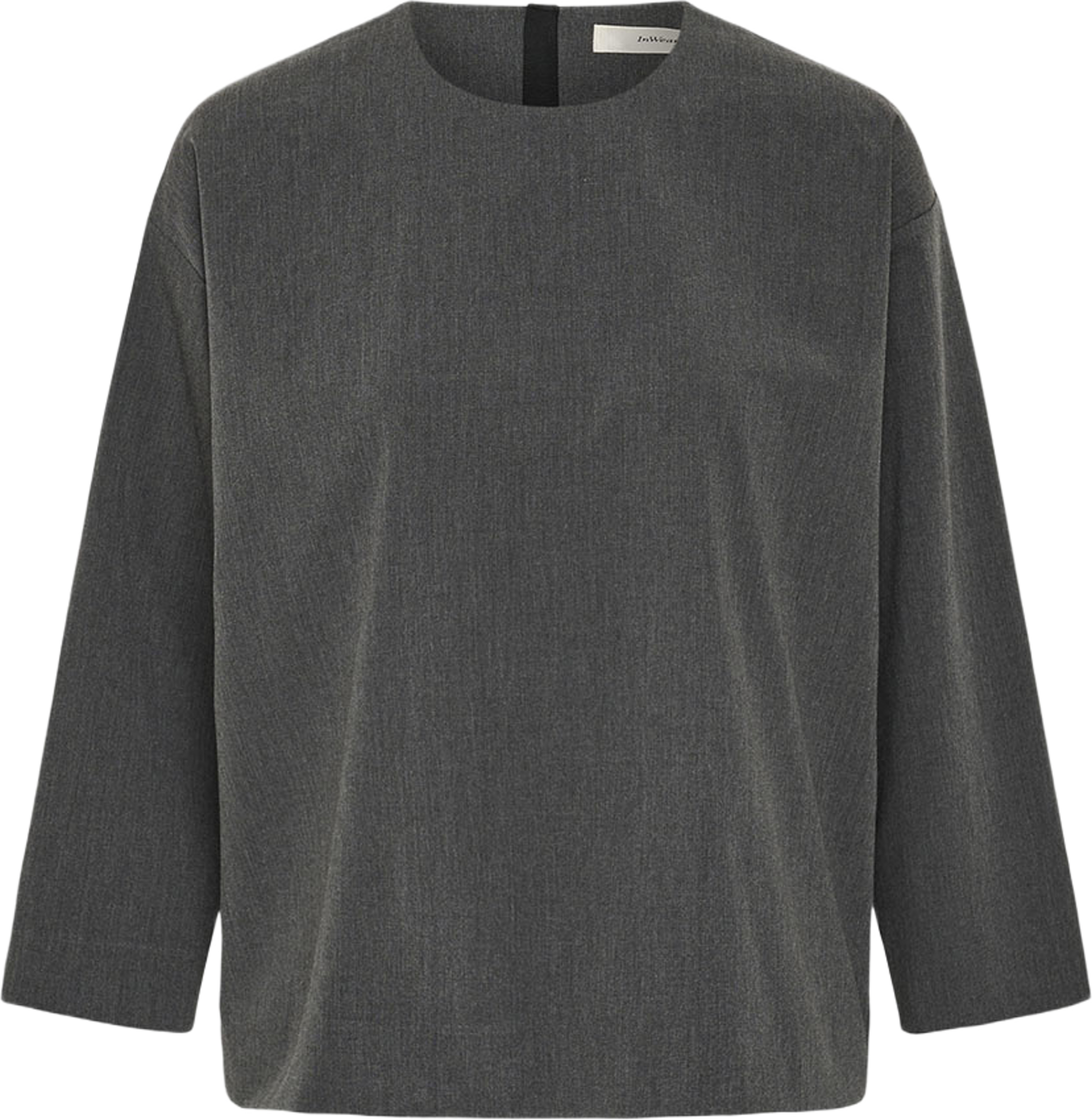 CleoIW Top, från Inwear, i färgen Dark Grey Melange. Klicka för att öppna bilden i stort format