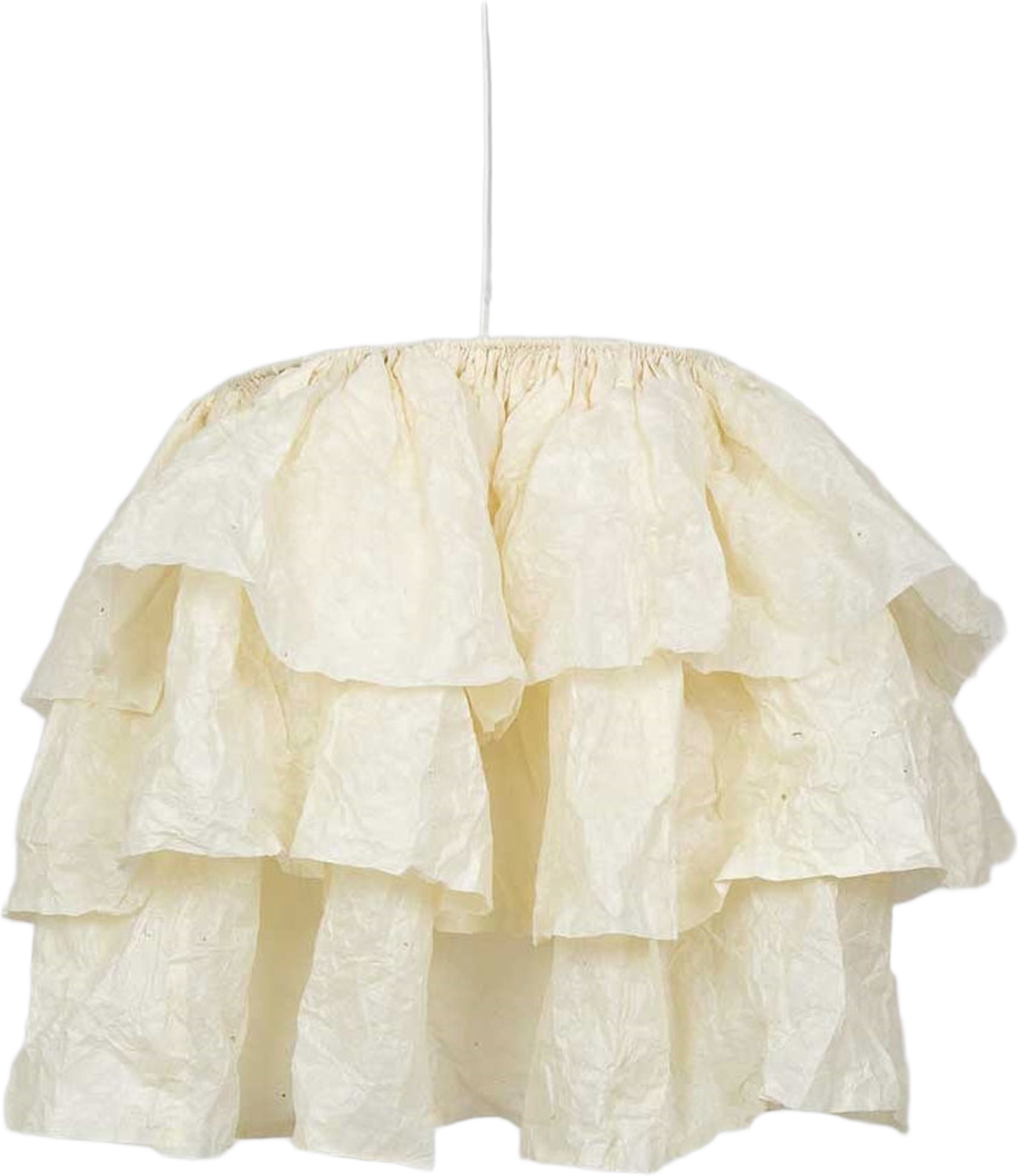 Flounce lampskärm l offwhite, från A World of Craft, i färgen Vit. Klicka för att öppna bilden i stort format