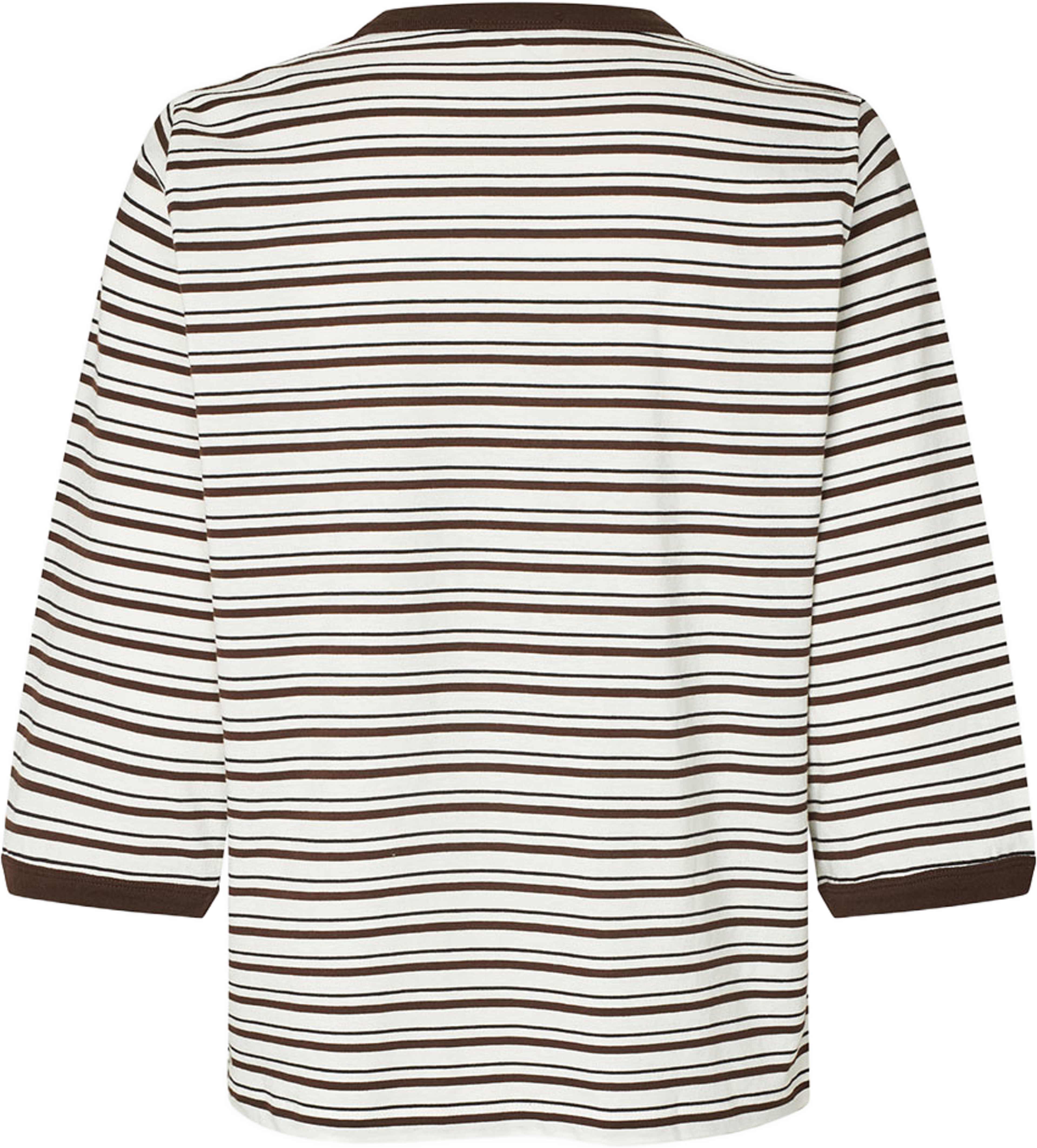 Julien T-Shirt, från Baum und Pferdgarten, i färgen Coffee Bean Stripe. Klicka för att öppna bilden i stort format