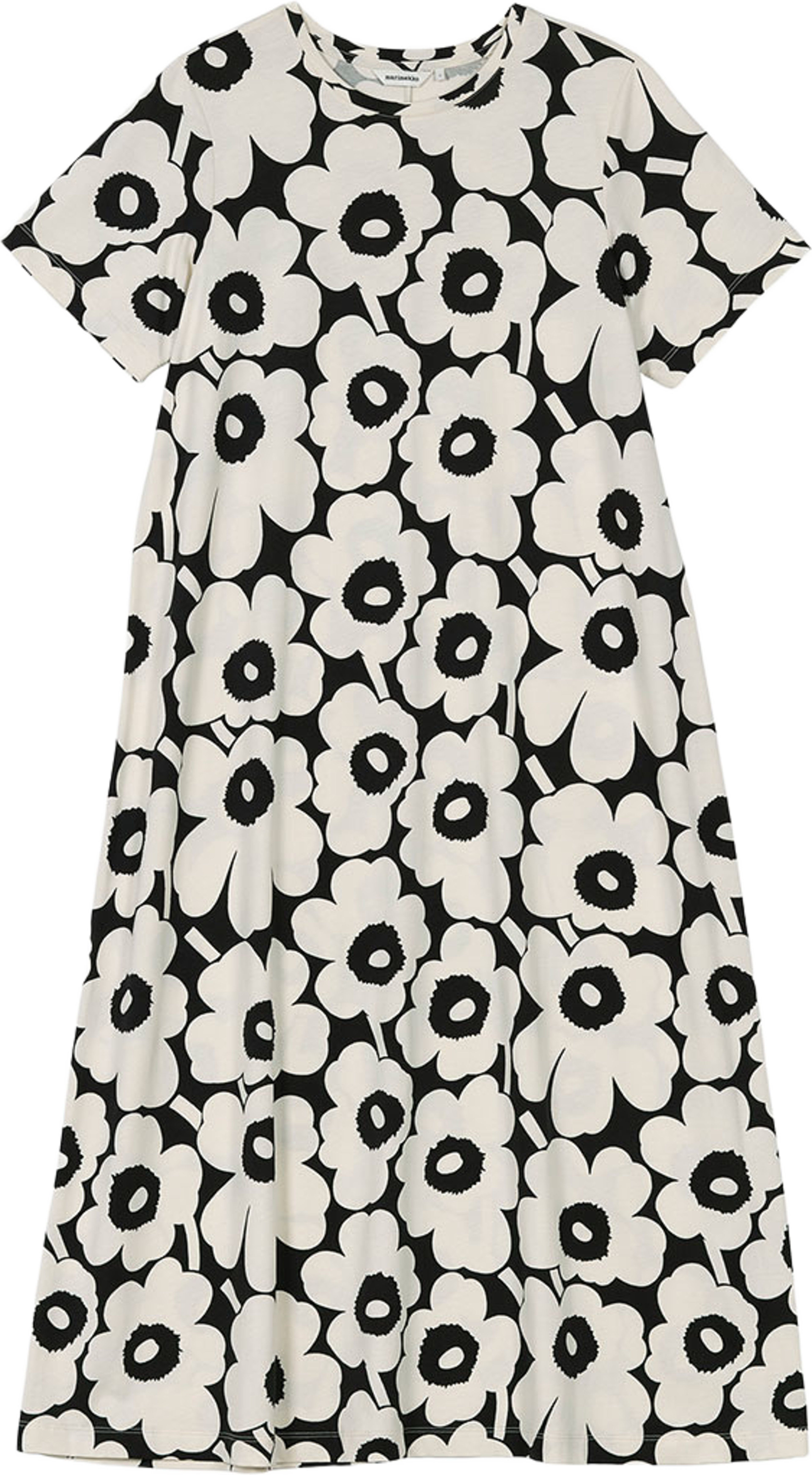 Pisteinen Unikko, från Marimekko, i färgen Black, Off White. Klicka för att öppna bilden i stort format