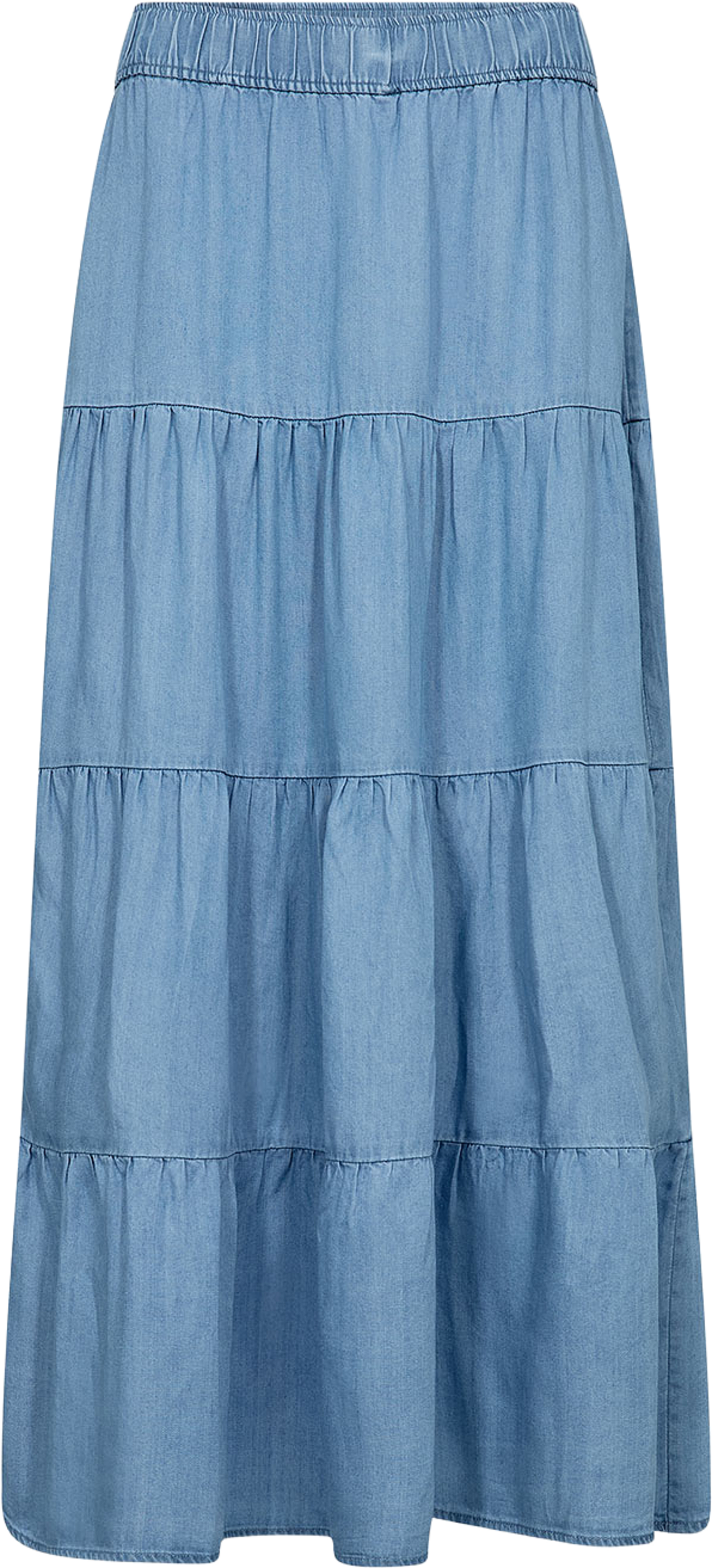 Rora 4 Skirt, från Leveté Room, i färgen Mid Blue Denim. Klicka för att öppna bilden i stort format