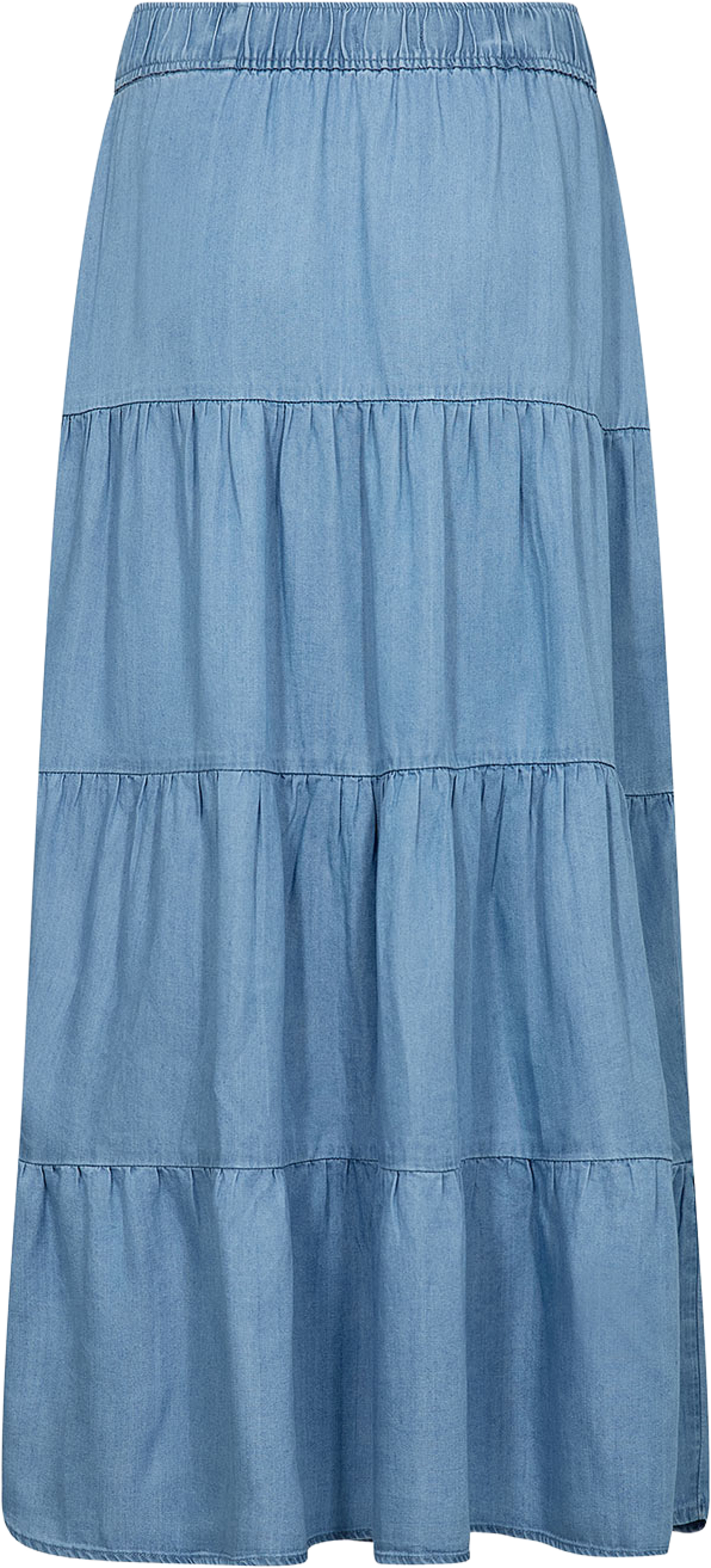Rora 4 Skirt, från Leveté Room, i färgen Mid Blue Denim. Klicka för att öppna bilden i stort format