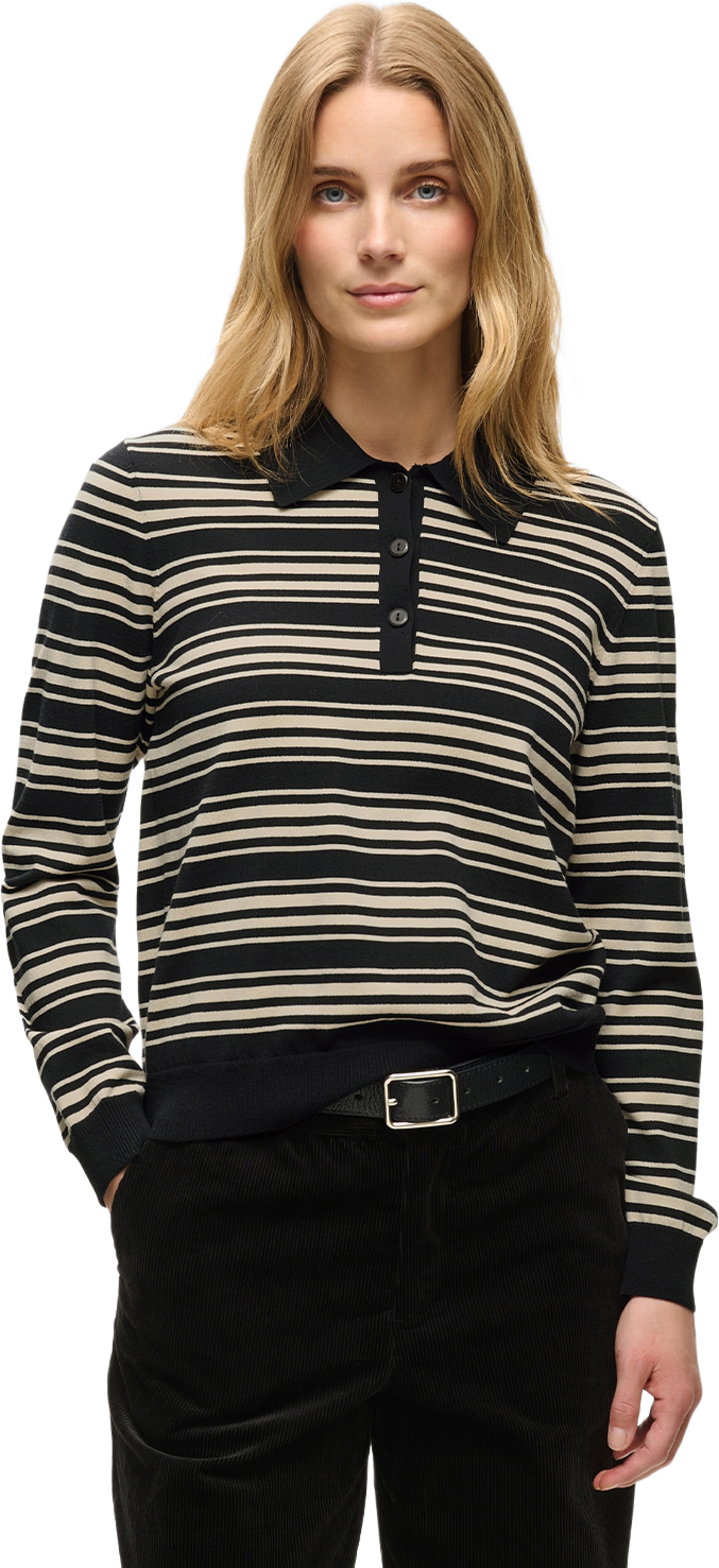 ChannanPW Pullover, från Part Two, i färgen Black Stripe. Klicka för att öppna bilden i stort format