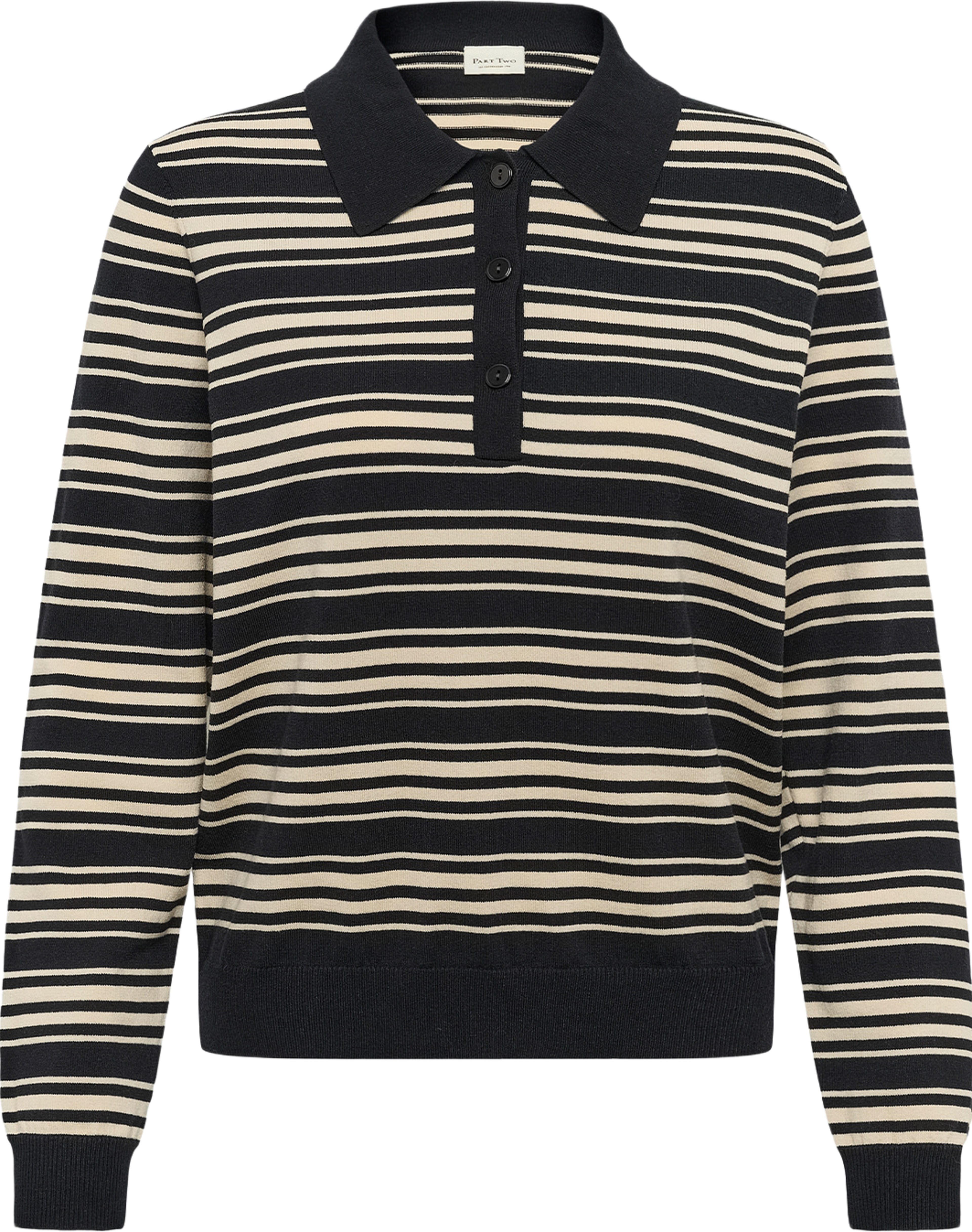 ChannanPW Pullover, från Part Two, i färgen Black Stripe. Klicka för att öppna bilden i stort format
