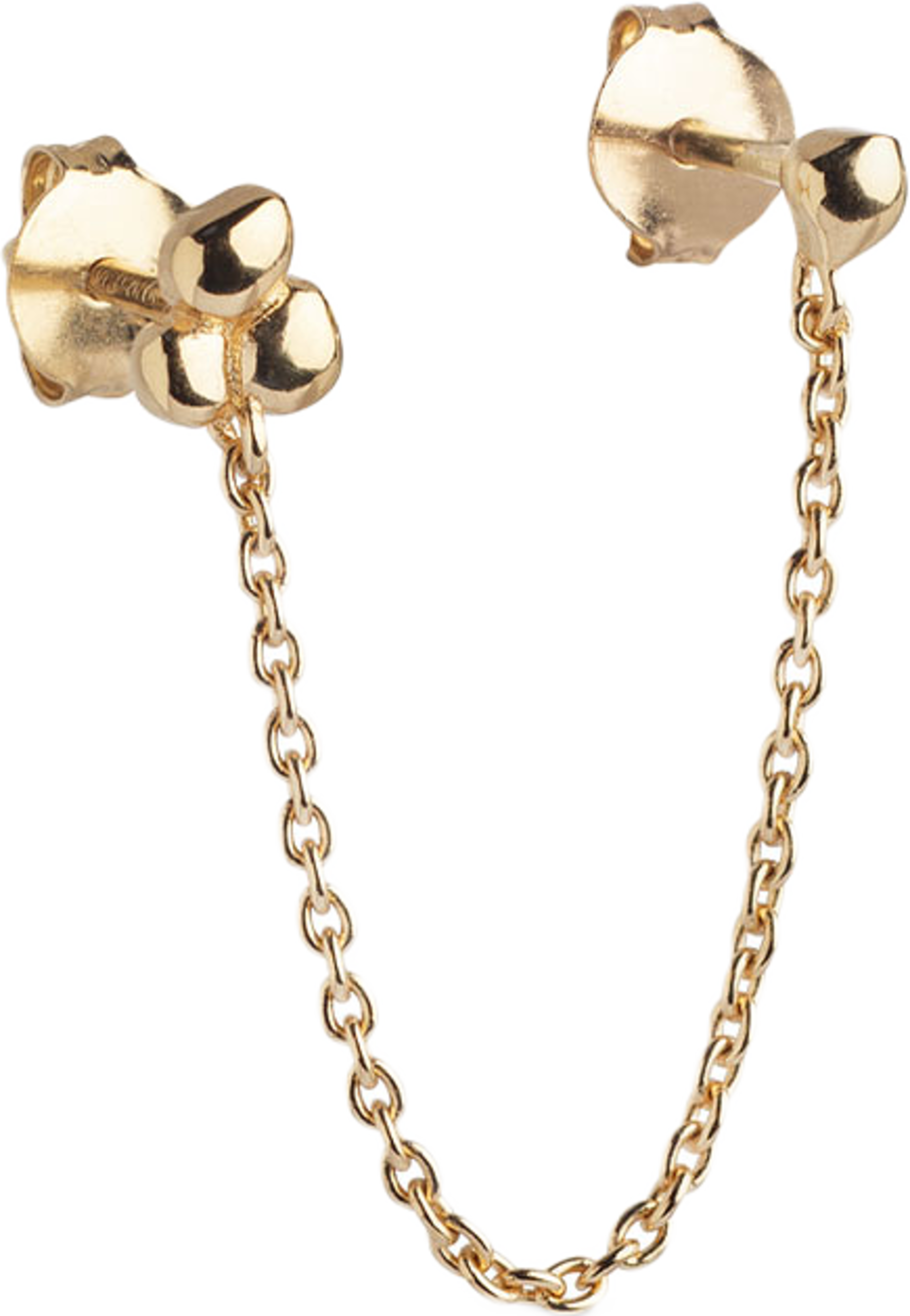 Earring, Nara Chain One Piece, från ENAMEL Copenhagen, i färgen 925s/Gp. Klicka för att öppna bilden i stort format