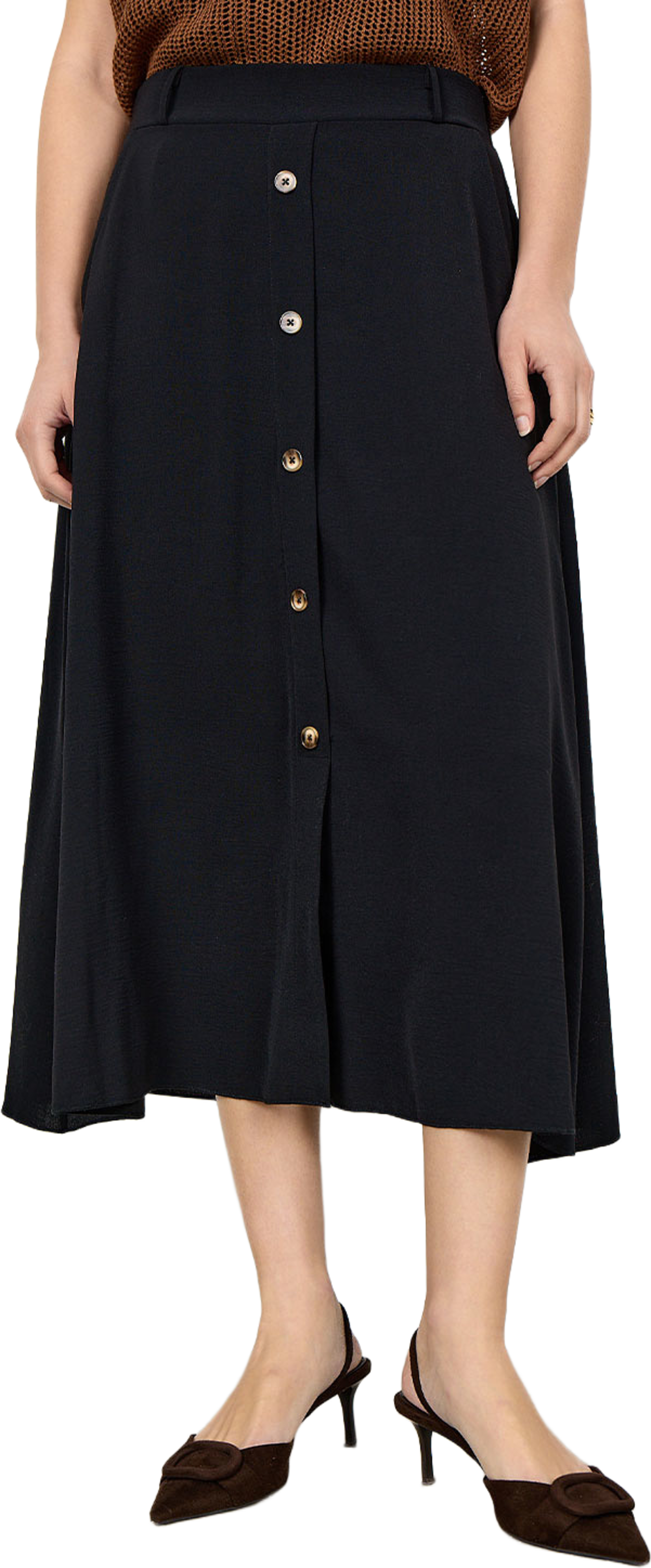 Cath 9 Skirt, från Soyaconcept, i färgen Black. Klicka för att öppna bilden i stort format