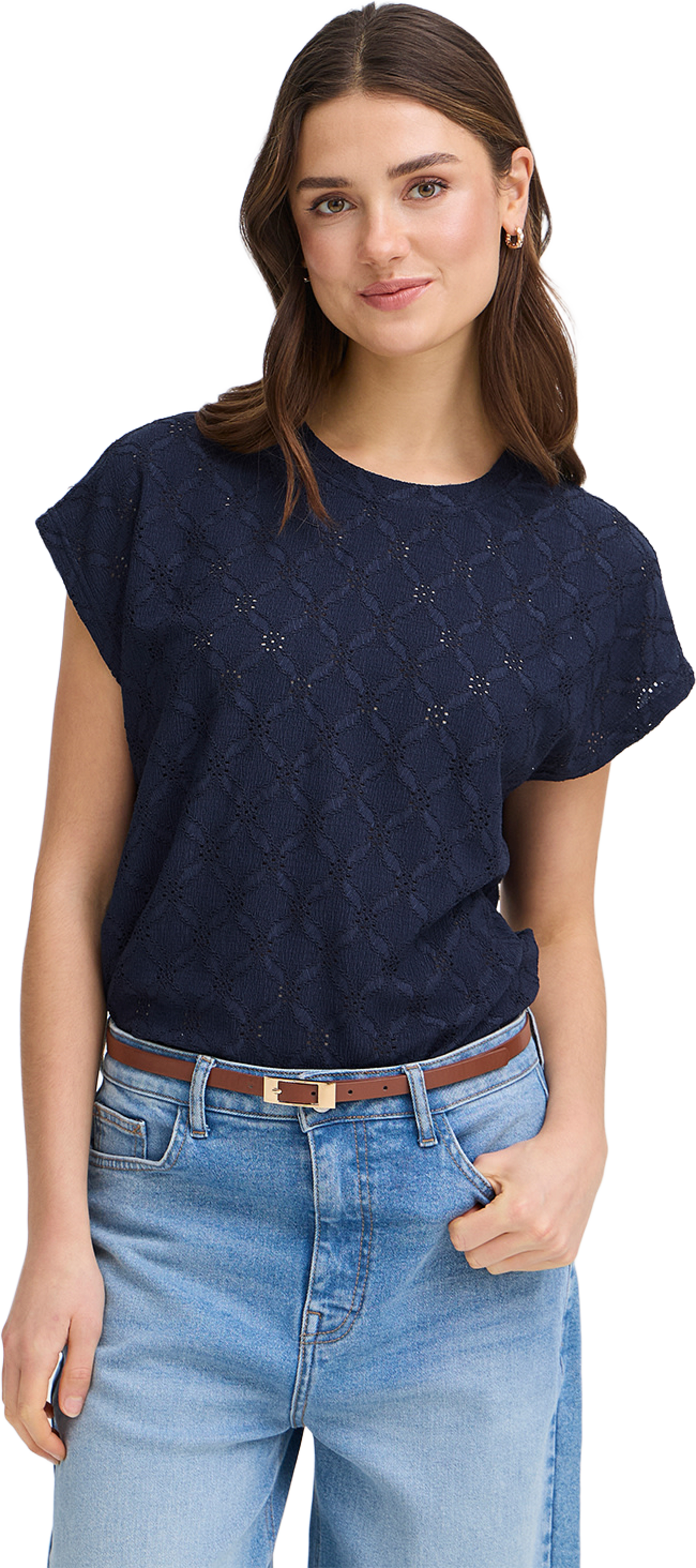 Mira T-shirt, från Fransa, i färgen Navy Blazer. Klicka för att öppna bilden i stort format