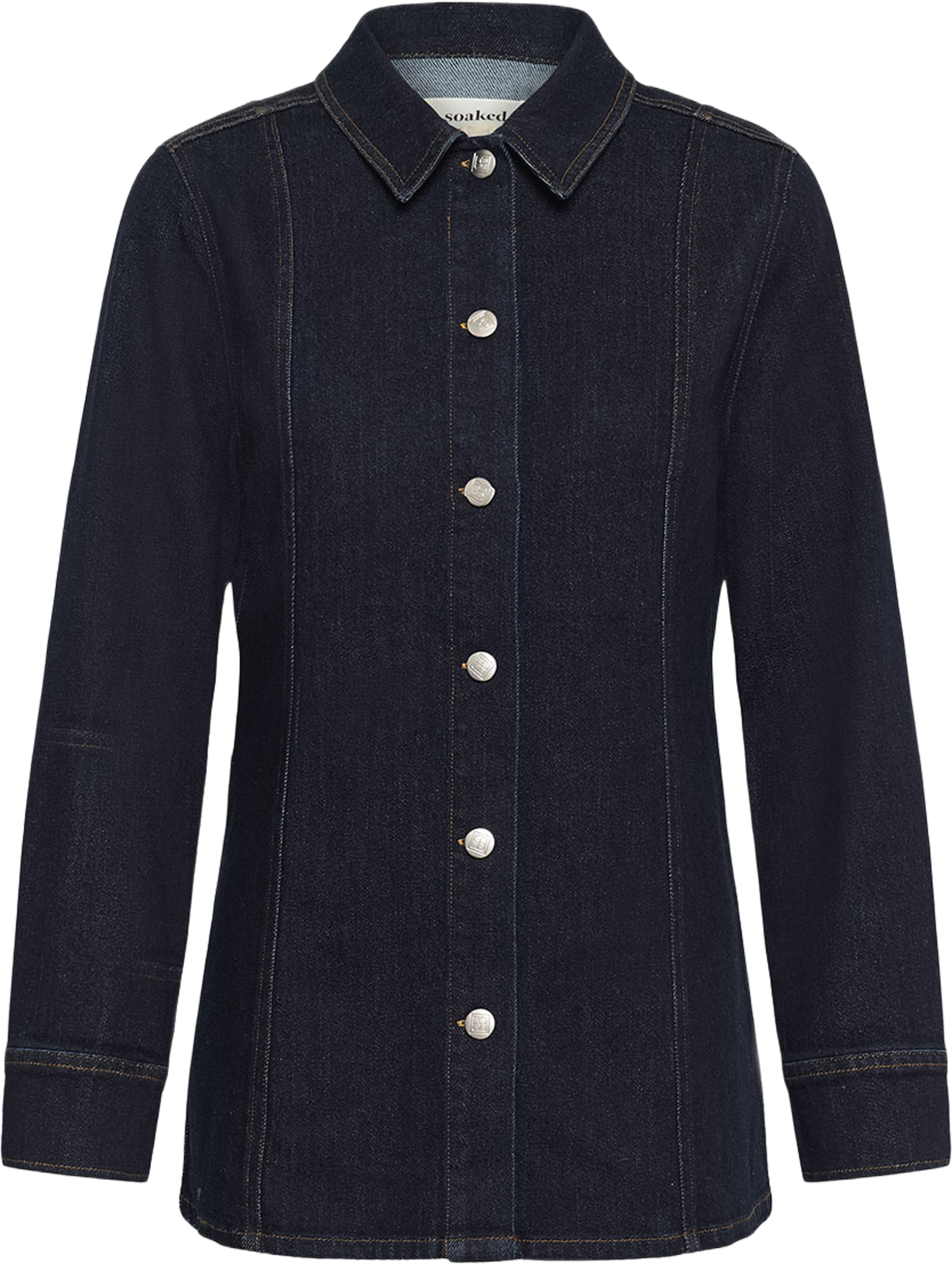 SLSabino Denim Shirt, från Soaked In Luxury, i färgen Dark Blue Denim. Klicka för att öppna bilden i stort format