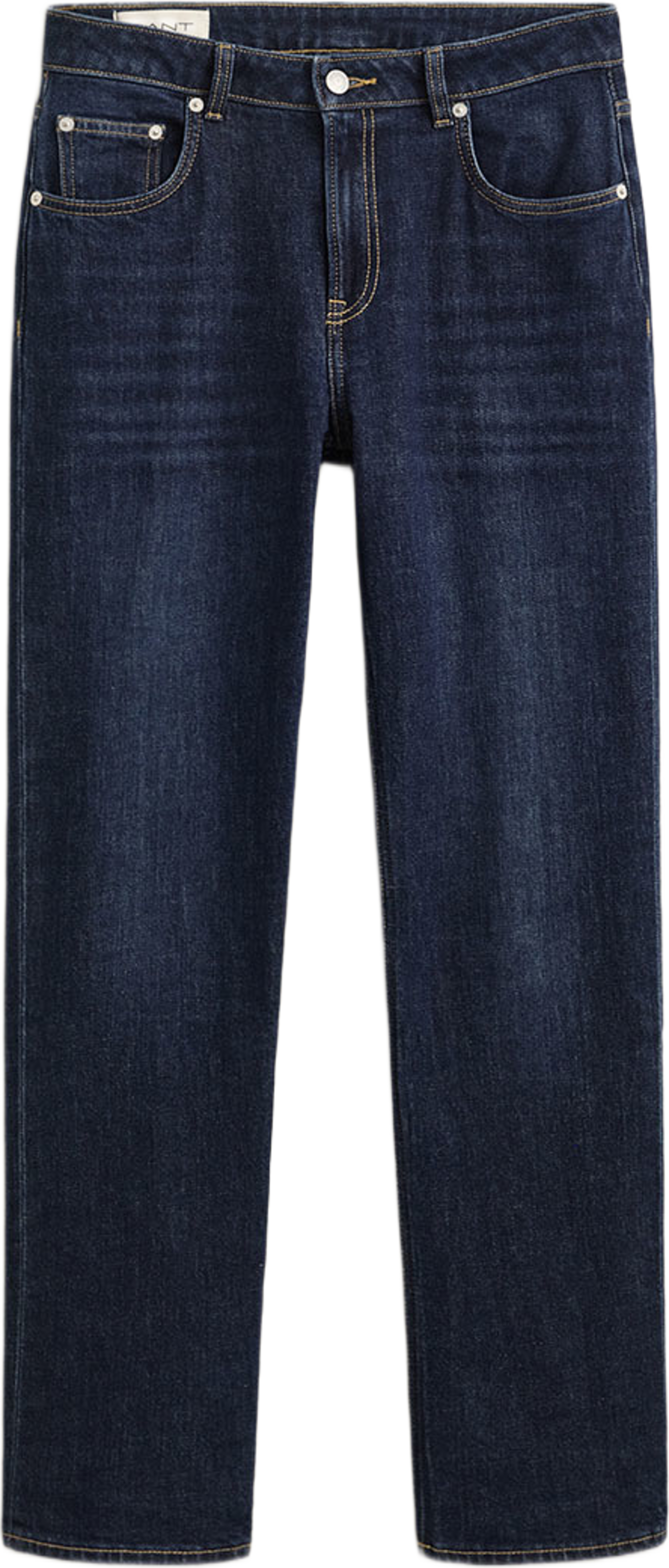 Straight Stretch Jeans, från GANT, i färgen Dark Blue Worn In. Klicka för att öppna bilden i stort format