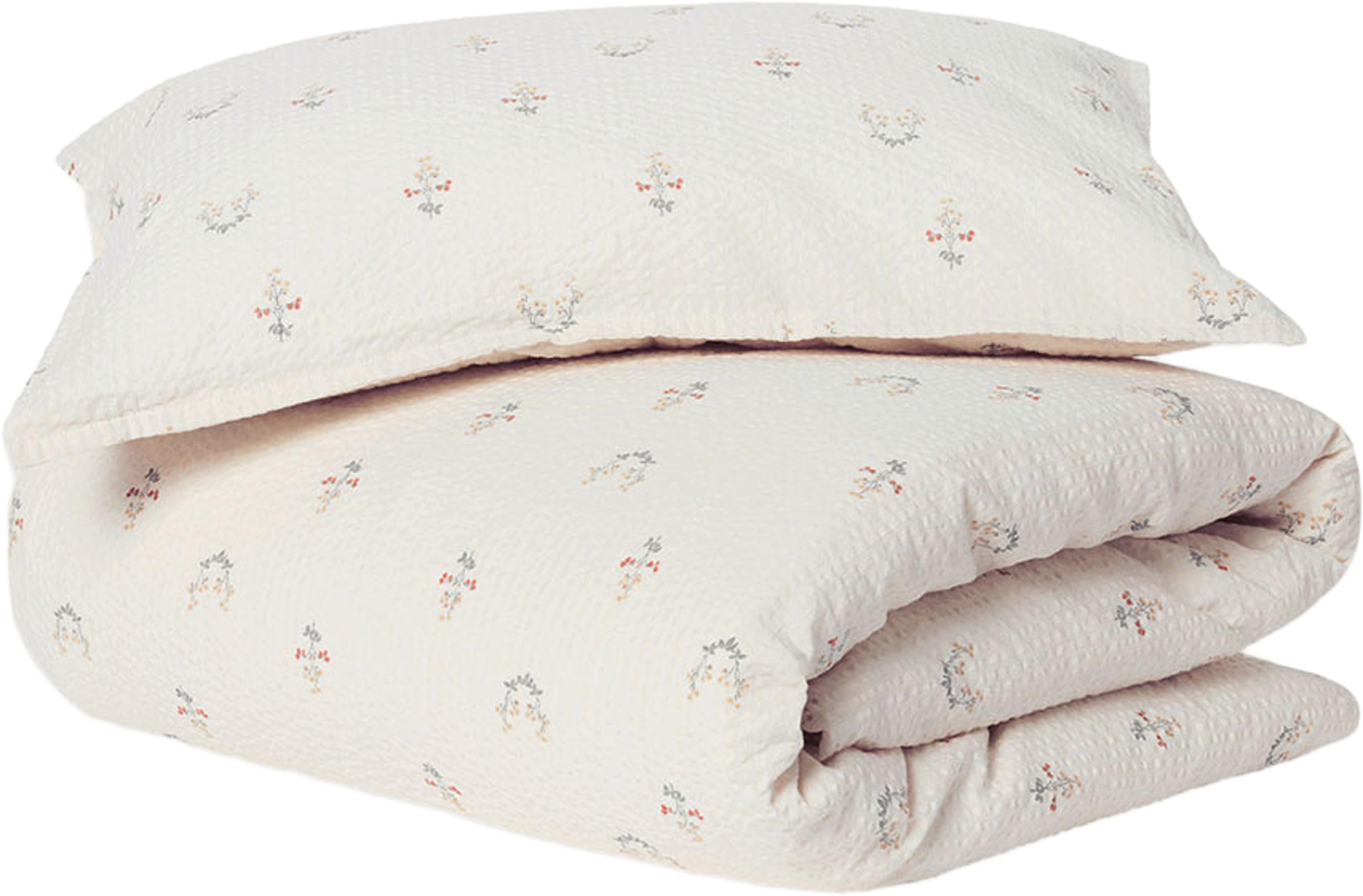 Seersucker Bed Set Junior, från Garbo&Friends, i färgen La Fraise. Klicka för att öppna bilden i stort format