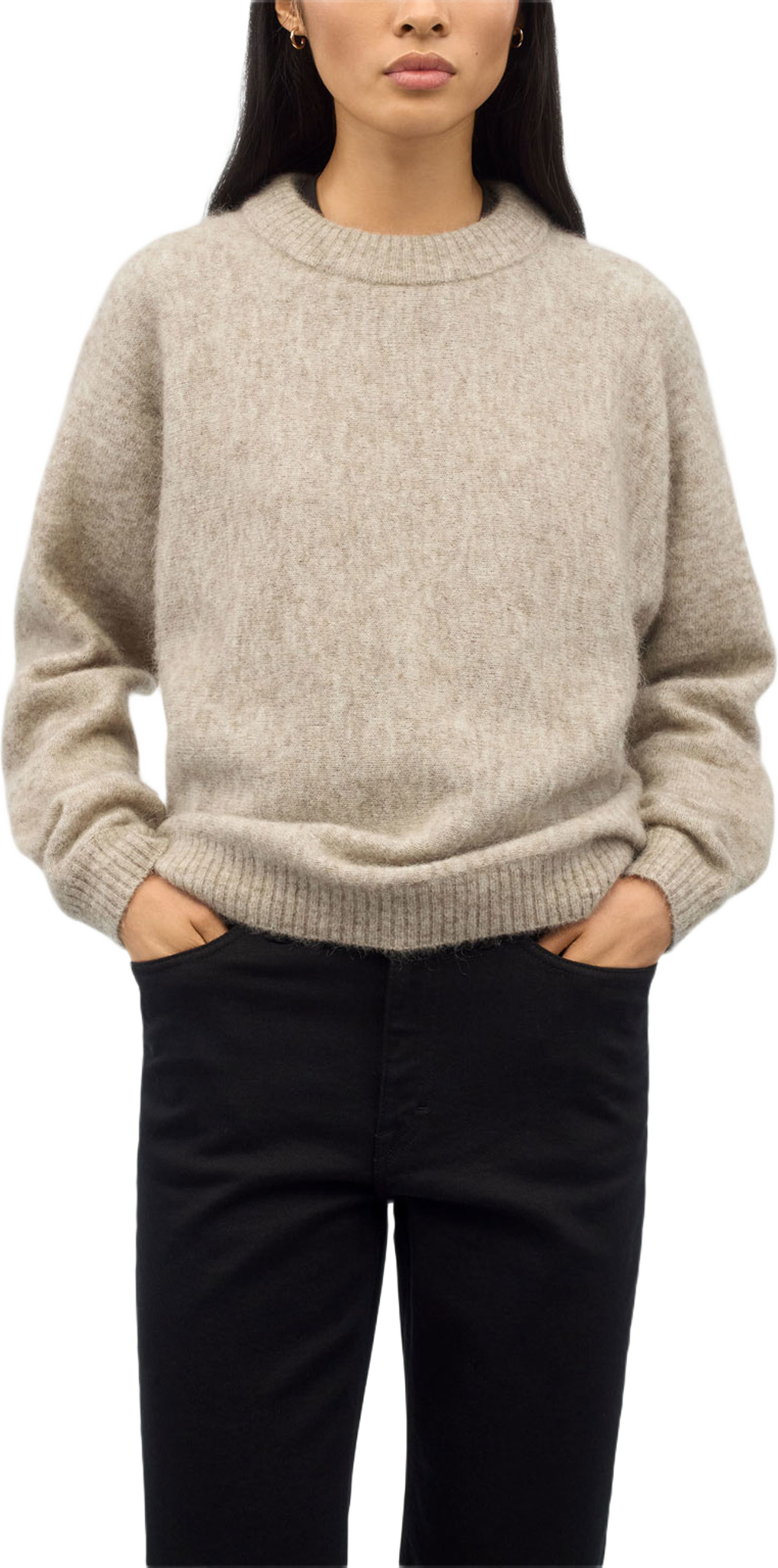 Gwynn RWS Mohair-Tröja, från Tiger of Sweden, i färgen Beige Melange. Klicka för att öppna bilden i stort format