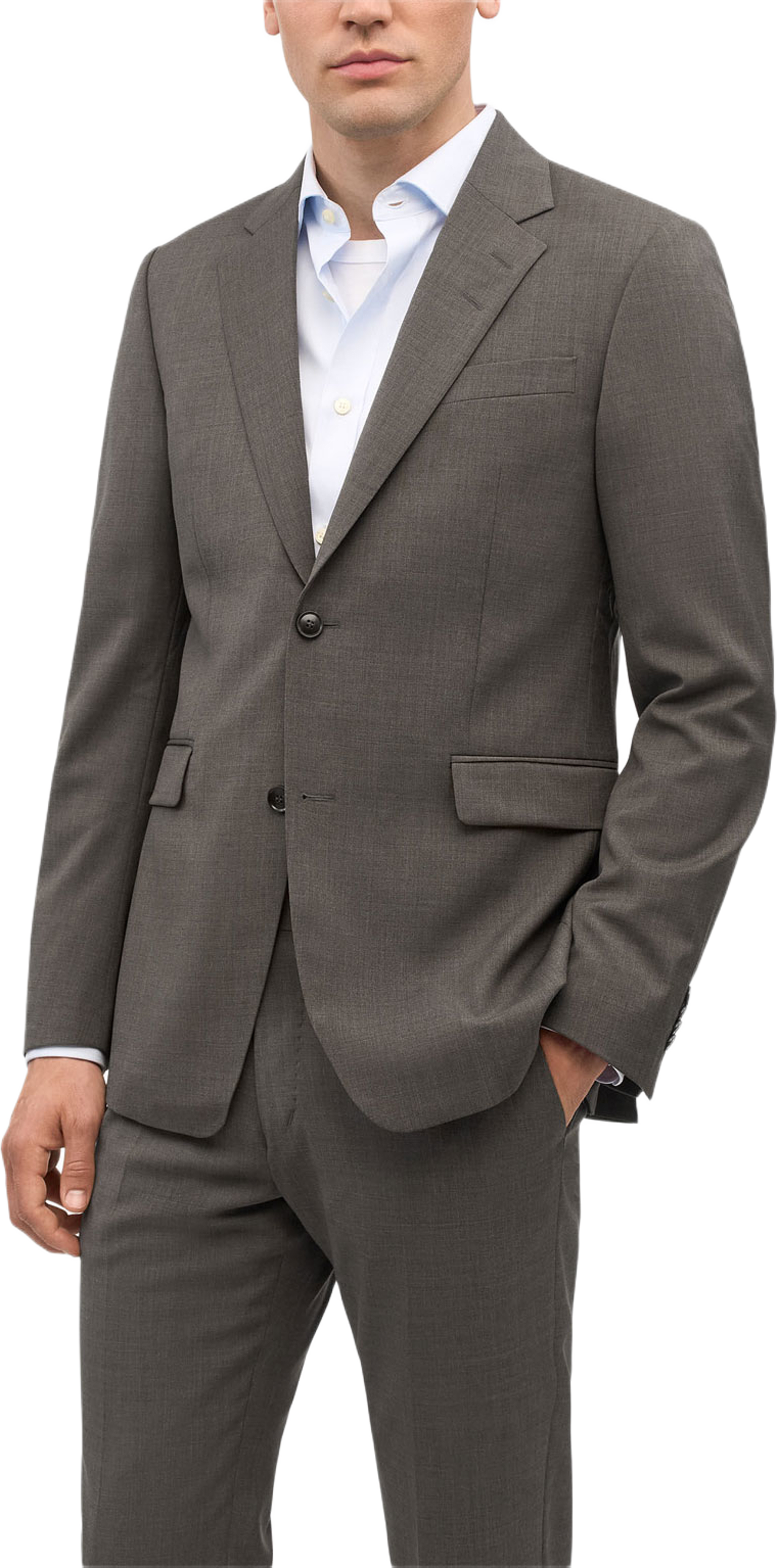 Justin Semi Slim-Fit Kavaj, från Tiger of Sweden, i färgen Mud3. Klicka för att öppna bilden i stort format