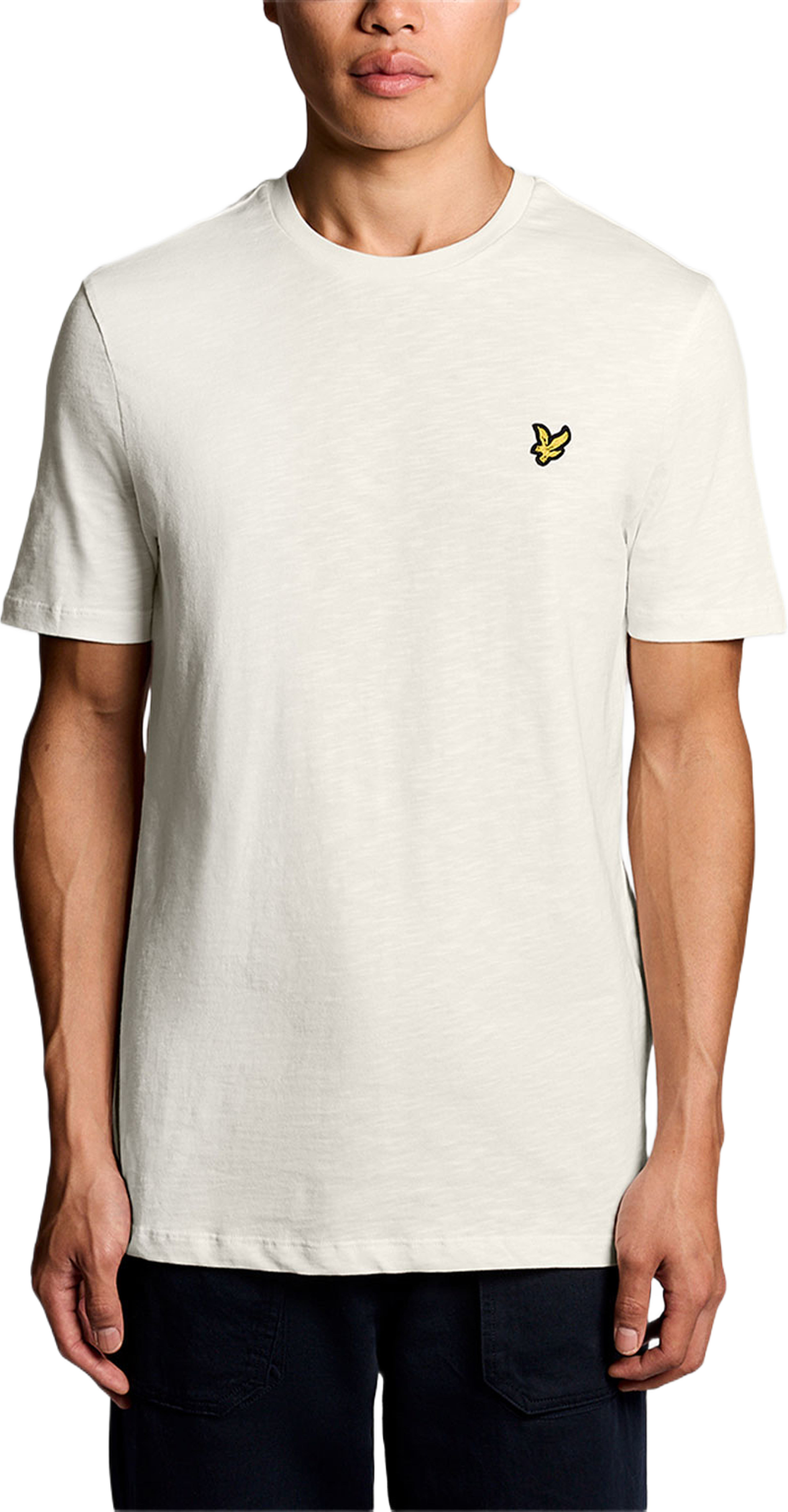 Fine Slub T-shirt, från Lyle & Scott, i färgen Ice Cream. Klicka för att öppna bilden i stort format