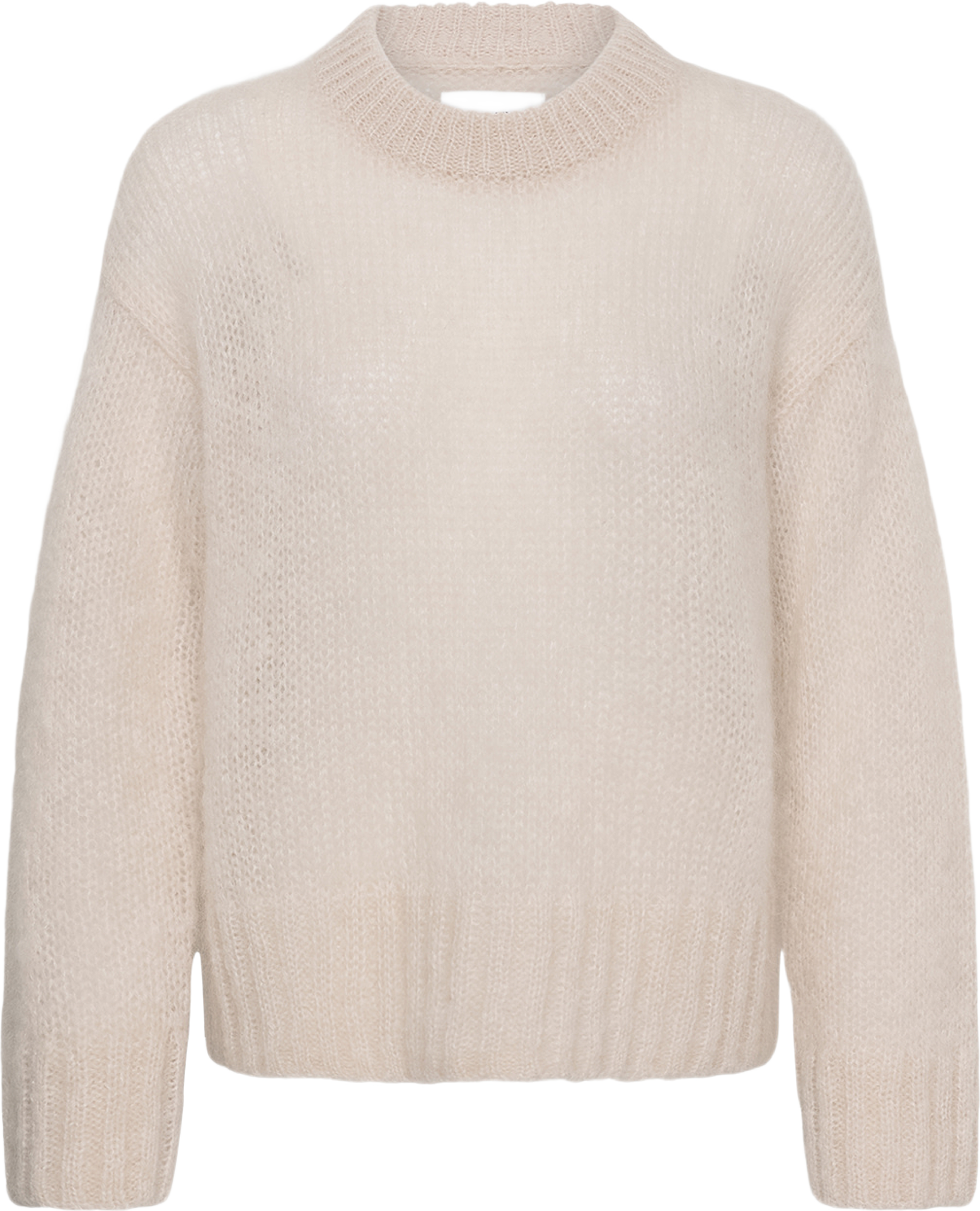 Sille PW PU Sweater, från Part Two, i färgen Whitecap Gray. Klicka för att öppna bilden i stort format