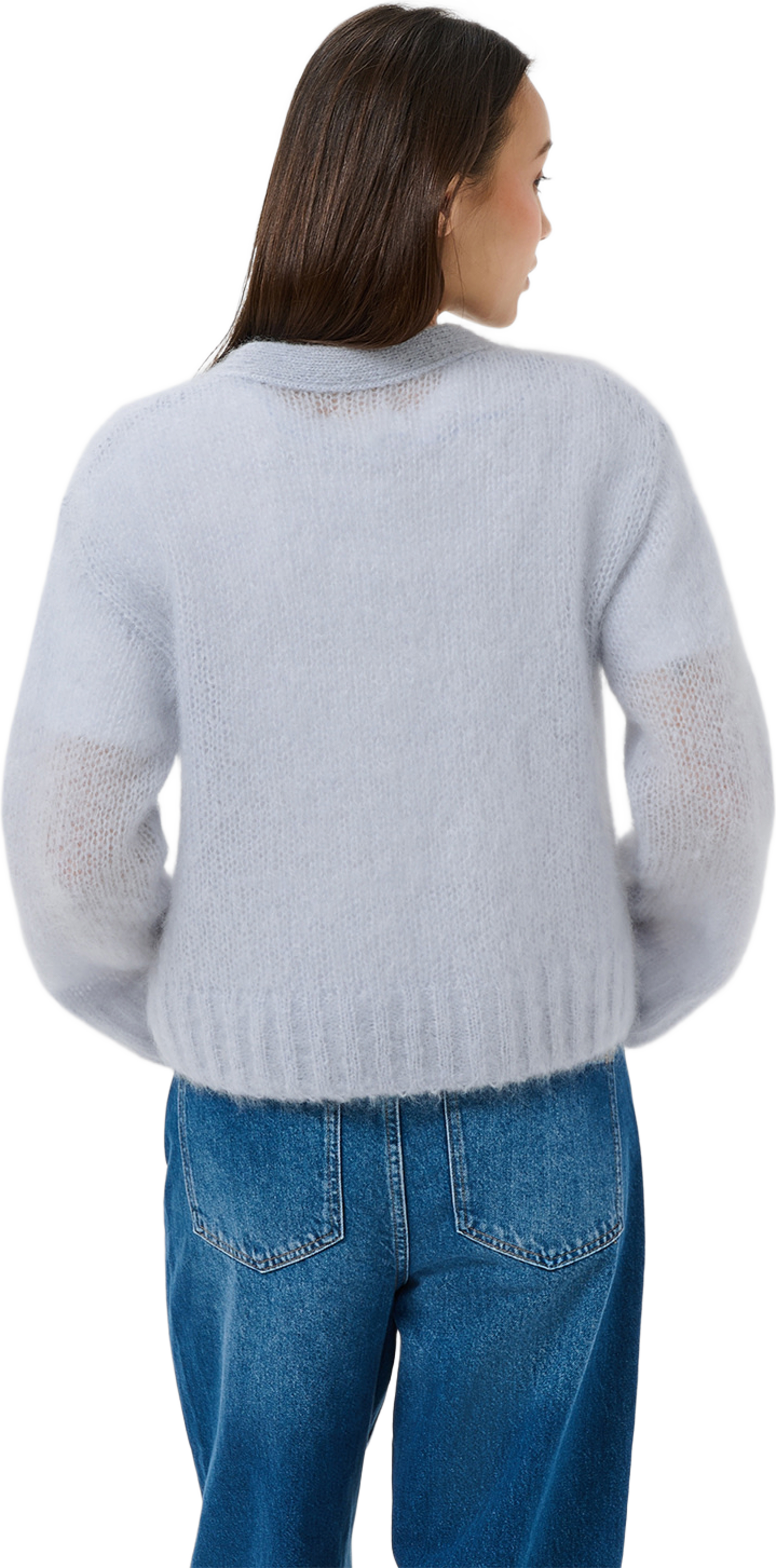 ZendayaPW Cardigan, från Part Two, i färgen Gray Dawn. Klicka för att öppna bilden i stort format