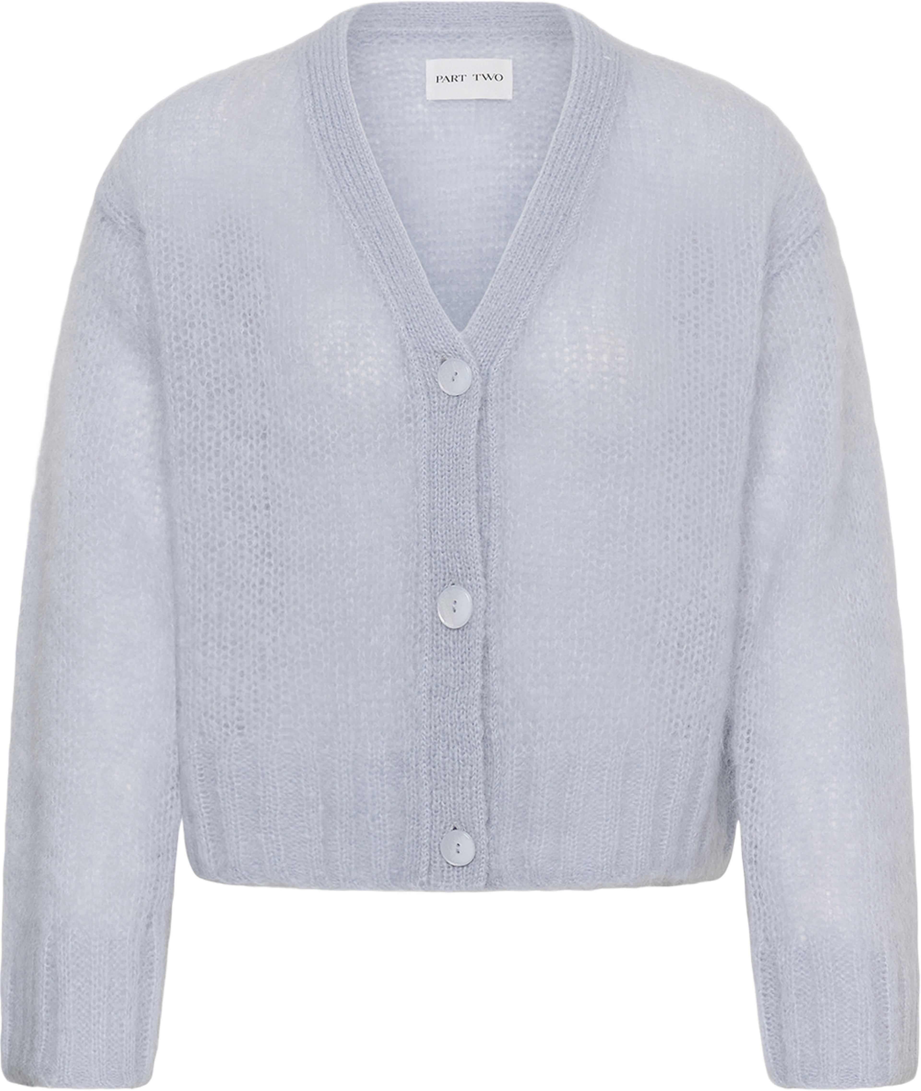 ZendayaPW Cardigan, från Part Two, i färgen Gray Dawn. Klicka för att öppna bilden i stort format