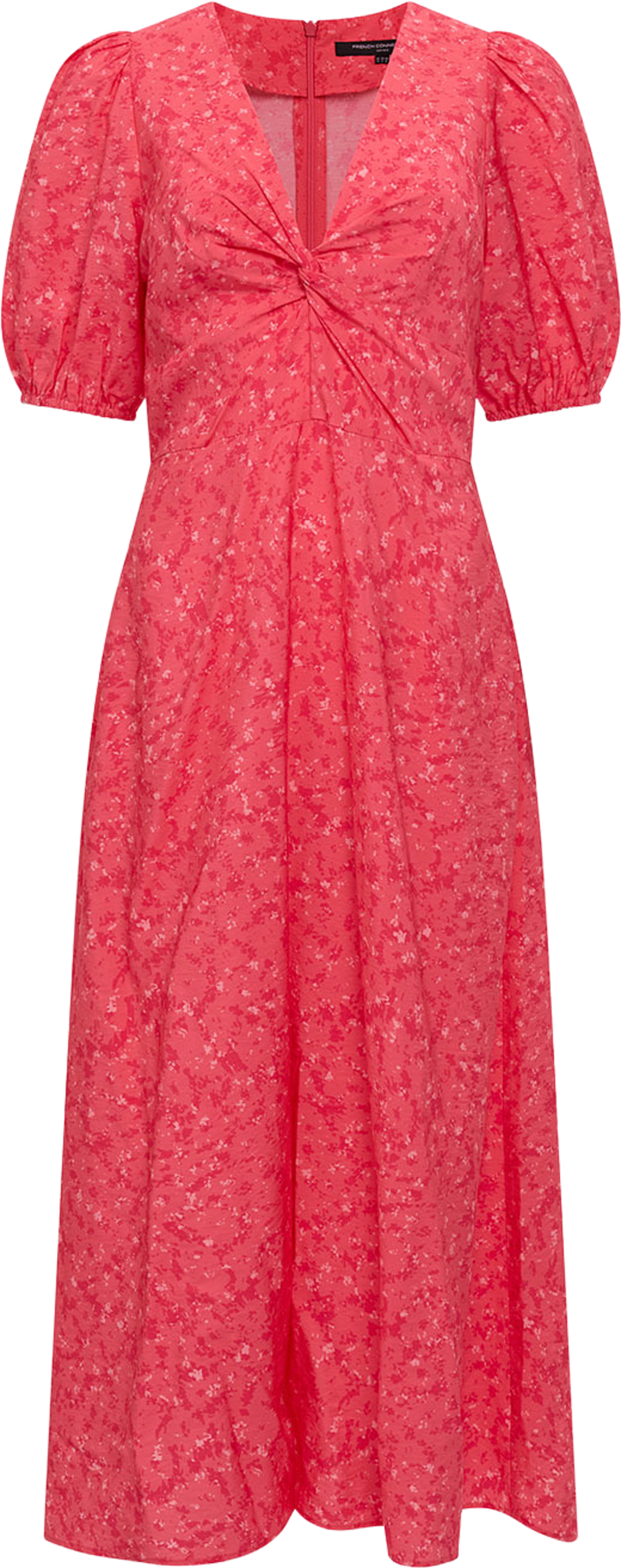Melissa Faron Drape Twist Dress, från French Connection, i färgen Pink Multi. Klicka för att öppna bilden i stort format