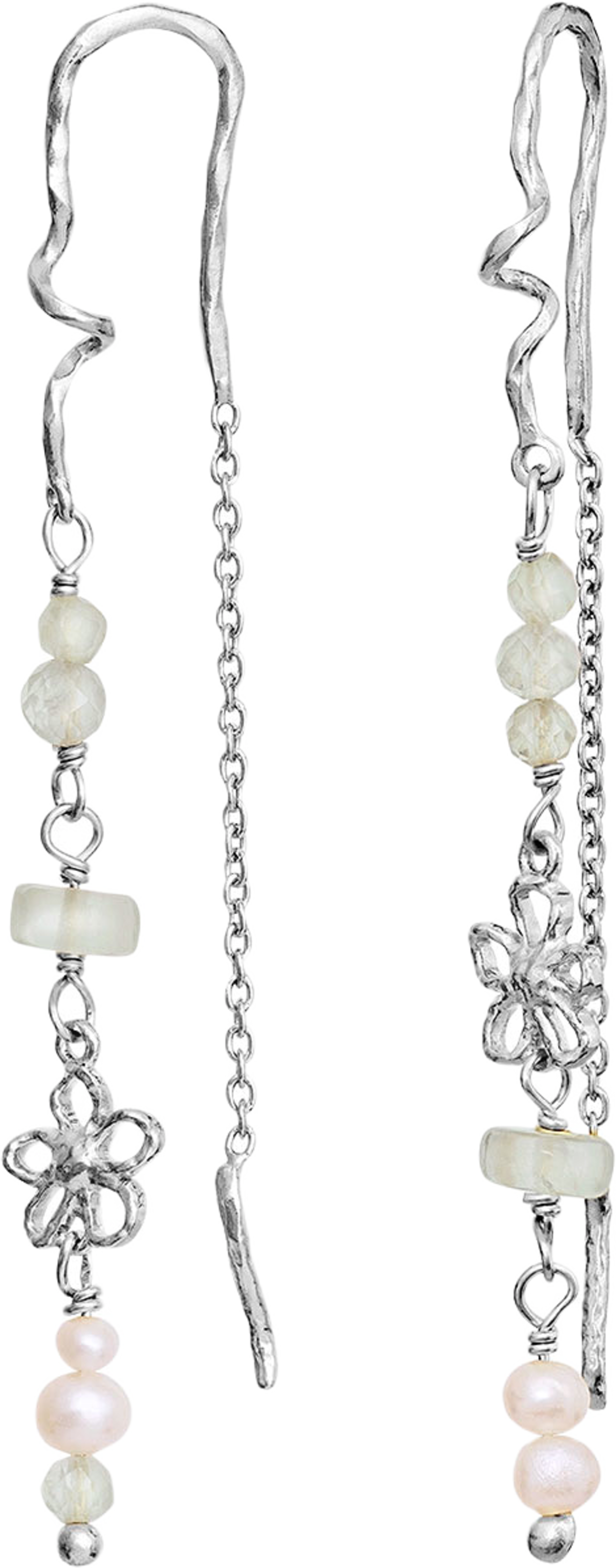 Alfrida Earrings, från Maanesten, i färgen Recycled Sterling Silver (925). Klicka för att öppna bilden i stort format