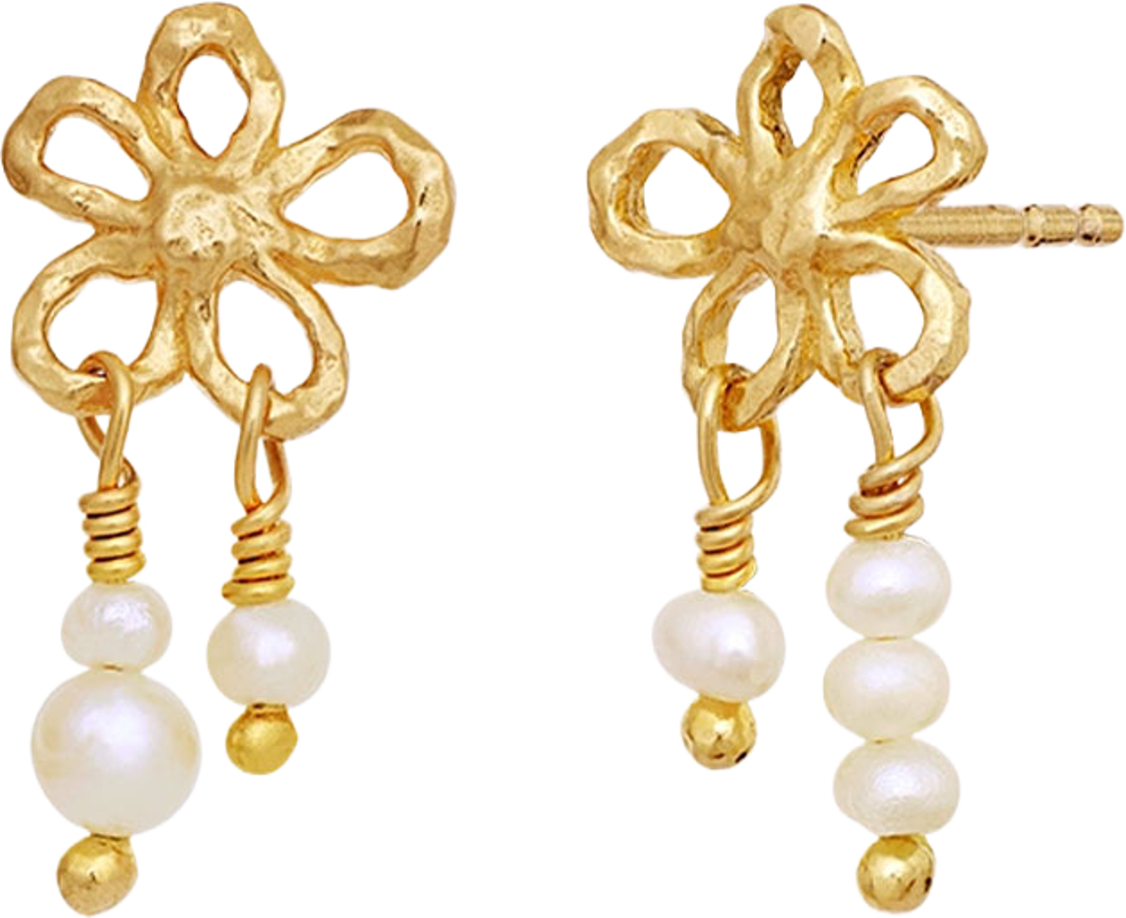 Nicola Earrings, från Maanesten, i färgen Recycled Coated With 18k Gold. Klicka för att öppna bilden i stort format