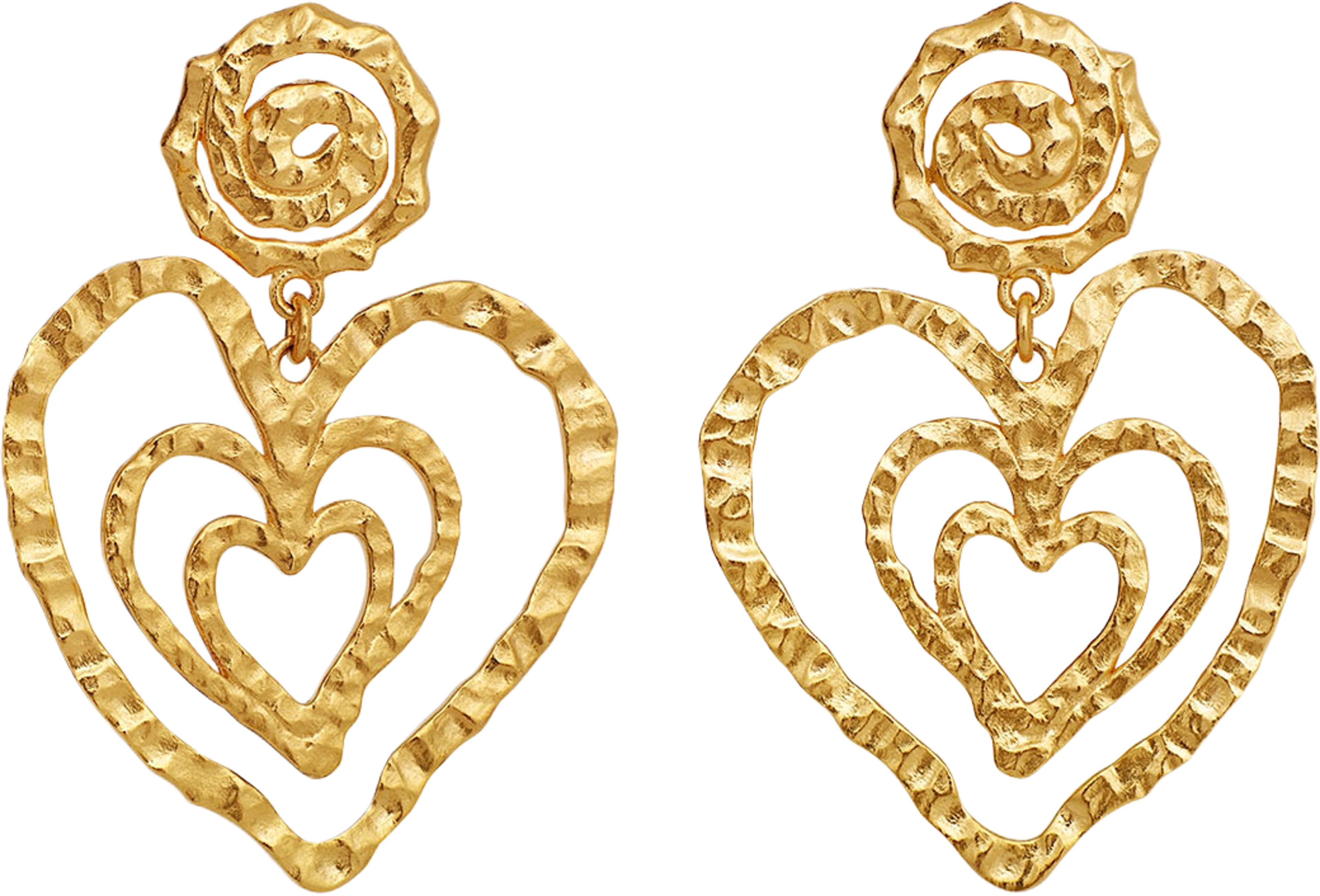 Beate Petite Earring, från Maanesten, i färgen Recycled Coated With 18k Gold. Klicka för att öppna bilden i stort format