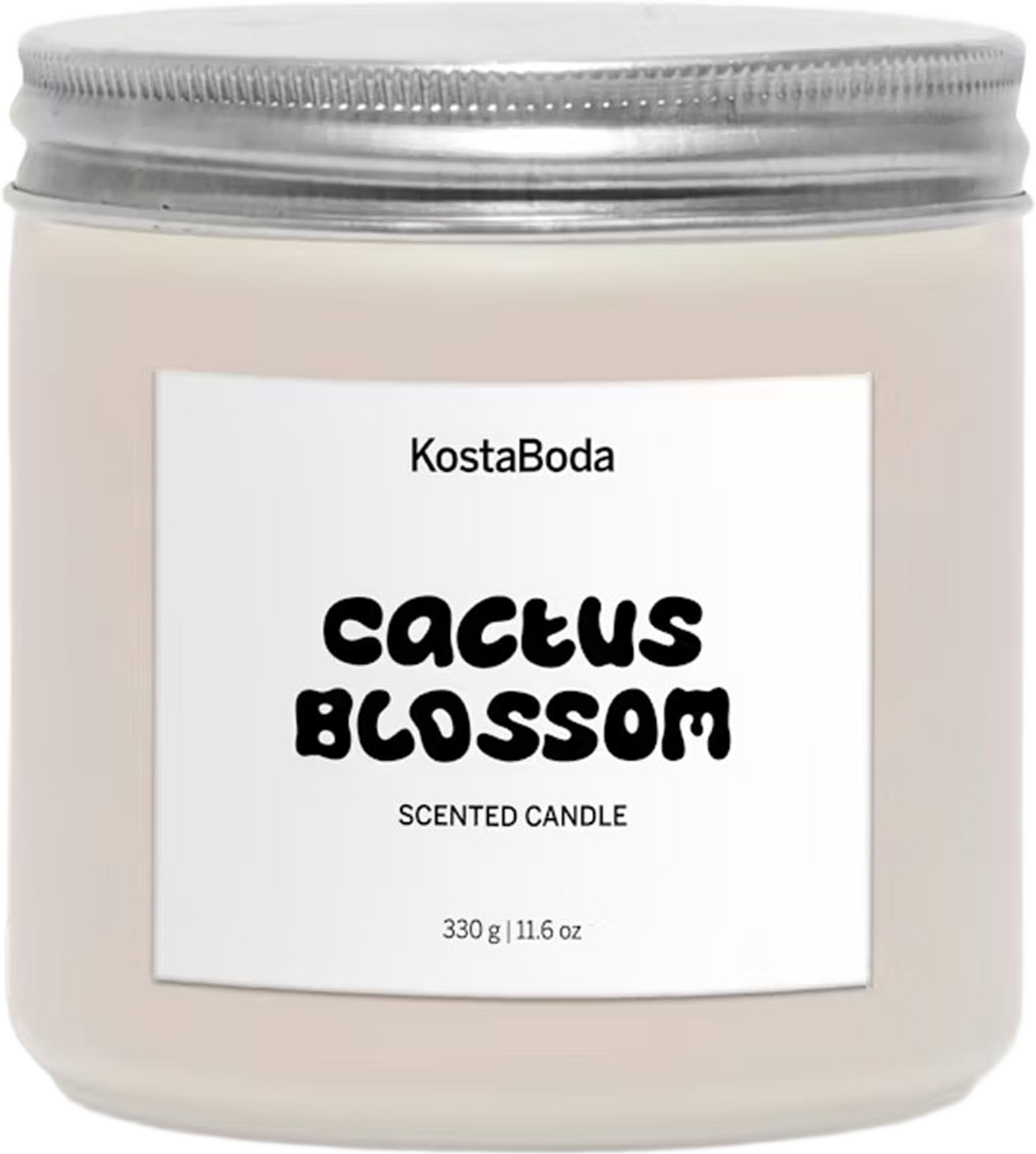 Mind doftljus 330gr Cactus Blossom, från Kosta Boda, i färgen Rosa. Klicka för att öppna bilden i stort format