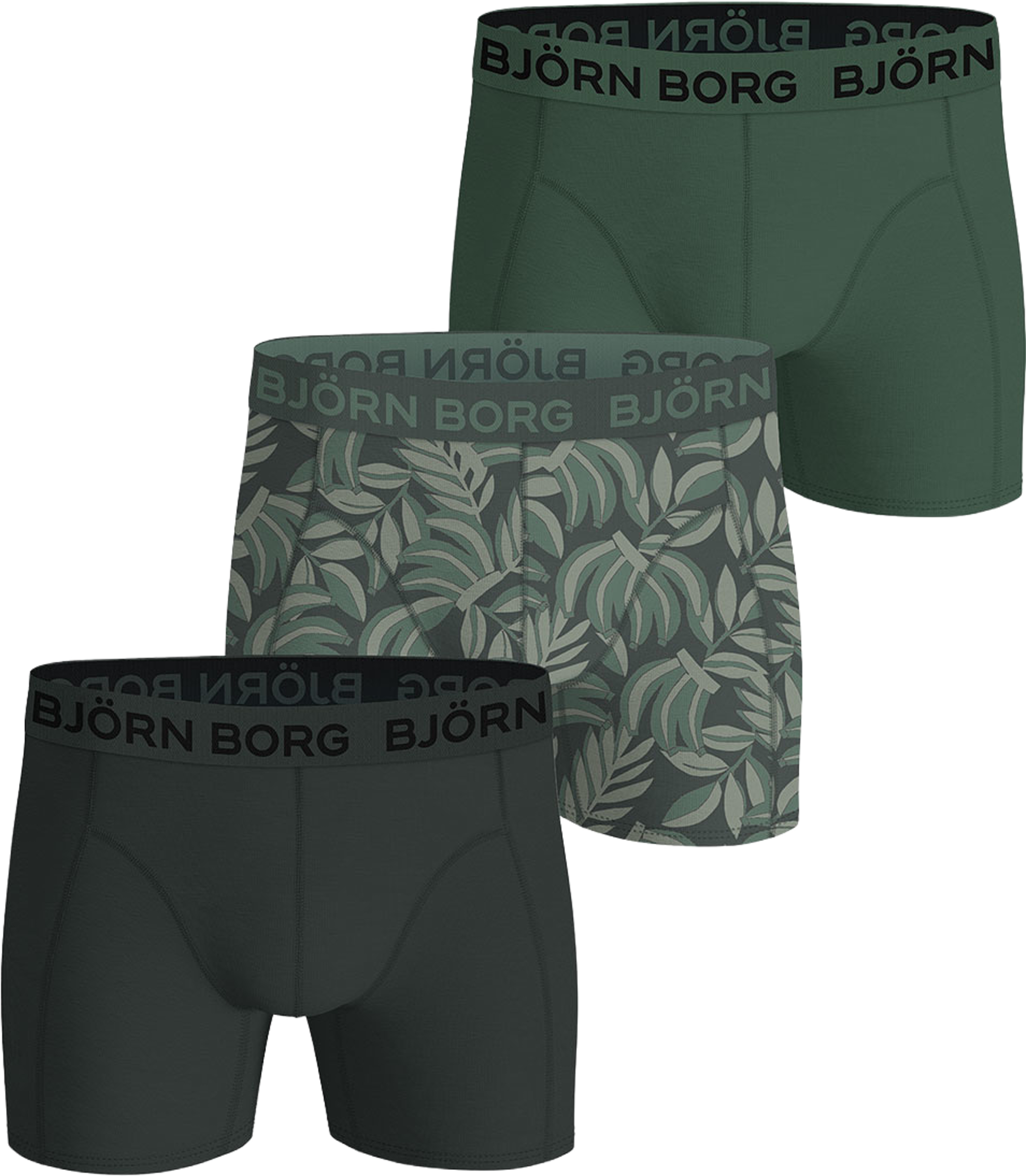 Cotton Stretch Boxer 3p, från Björn Borg, i färgen Multipack 2. Klicka för att öppna bilden i stort format