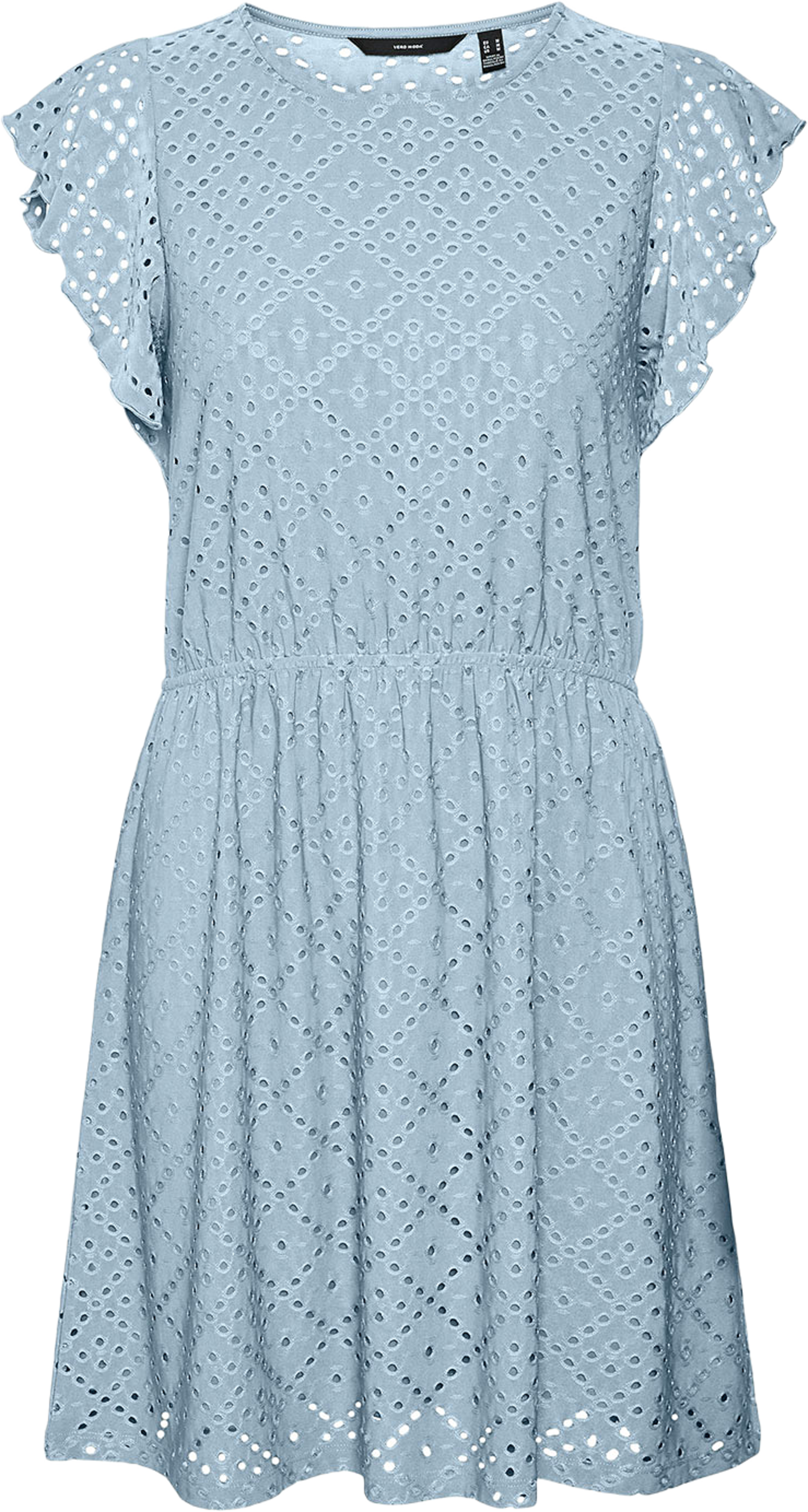 Tassa Frill Dress, från Vero Moda Girls, i färgen Cashmere Blue. Klicka för att öppna bilden i stort format