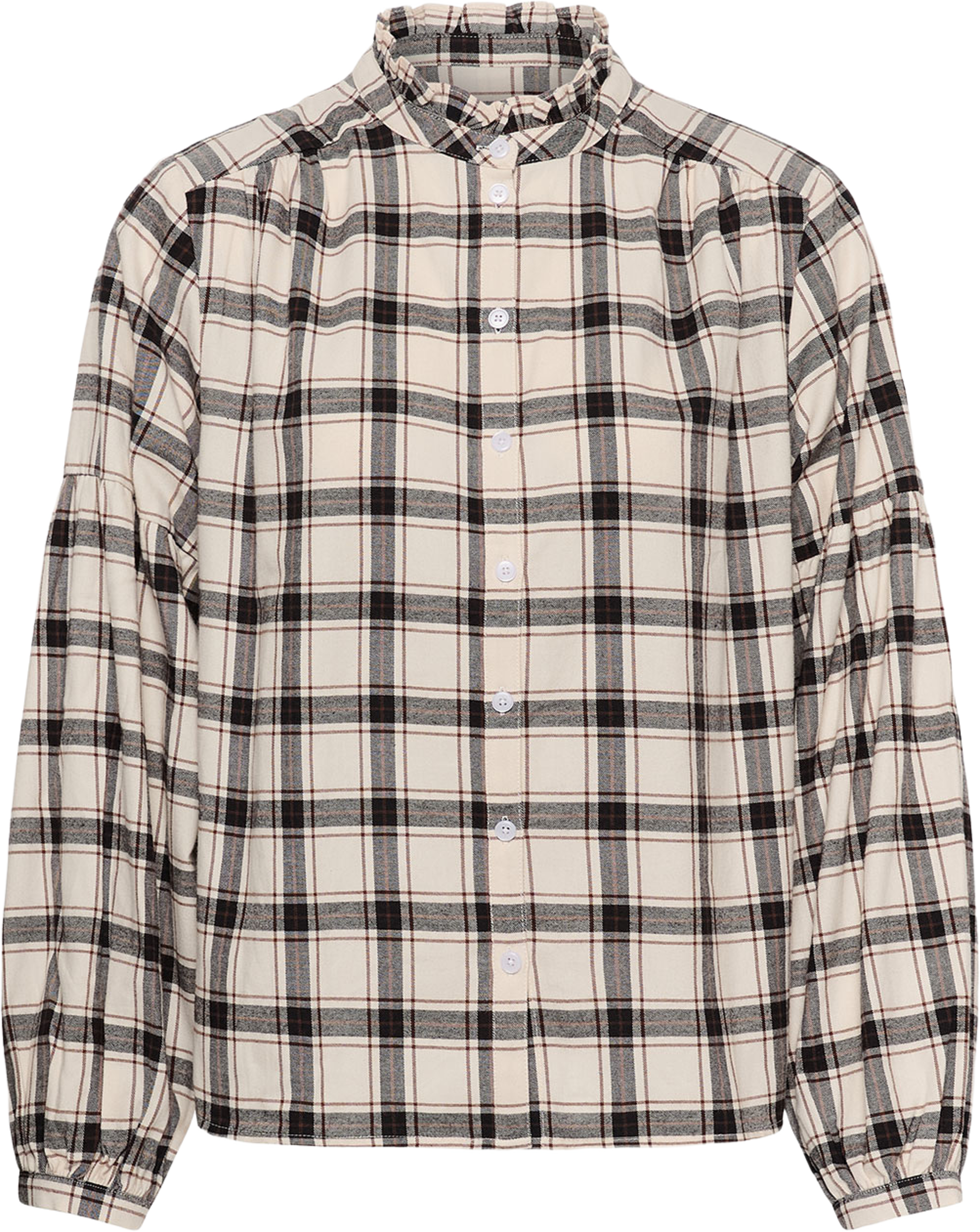SamillaPW Shirt, från Part Two, i färgen Dark Navy/Mole Check. Klicka för att öppna bilden i stort format