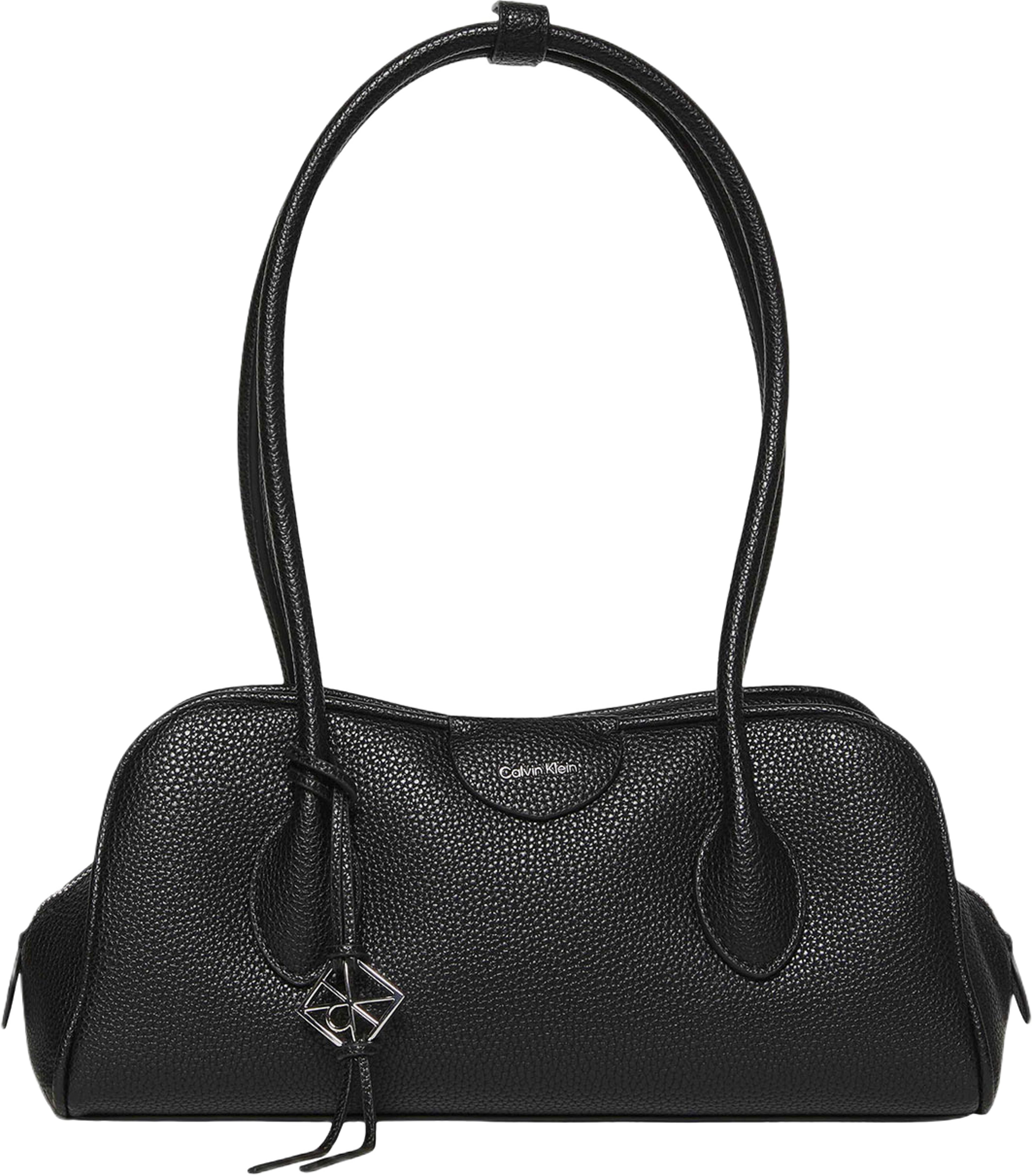 Emblem Trio Pebble Shoulder Bag, från Calvin Klein, i färgen Black. Klicka för att öppna bilden i stort format